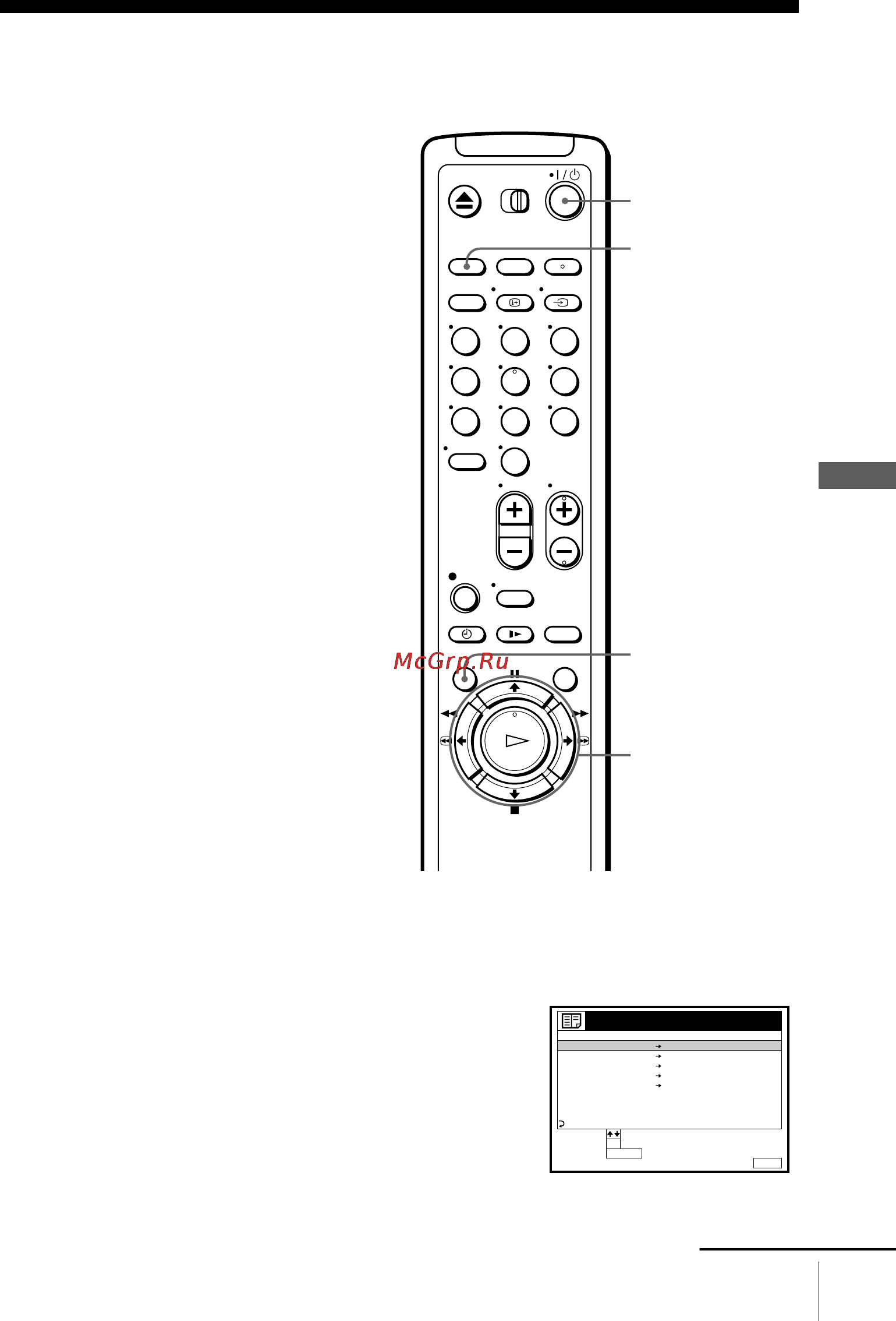 Sony SLV-SE100K [51/72] Press m m to highlight timer list then press ok