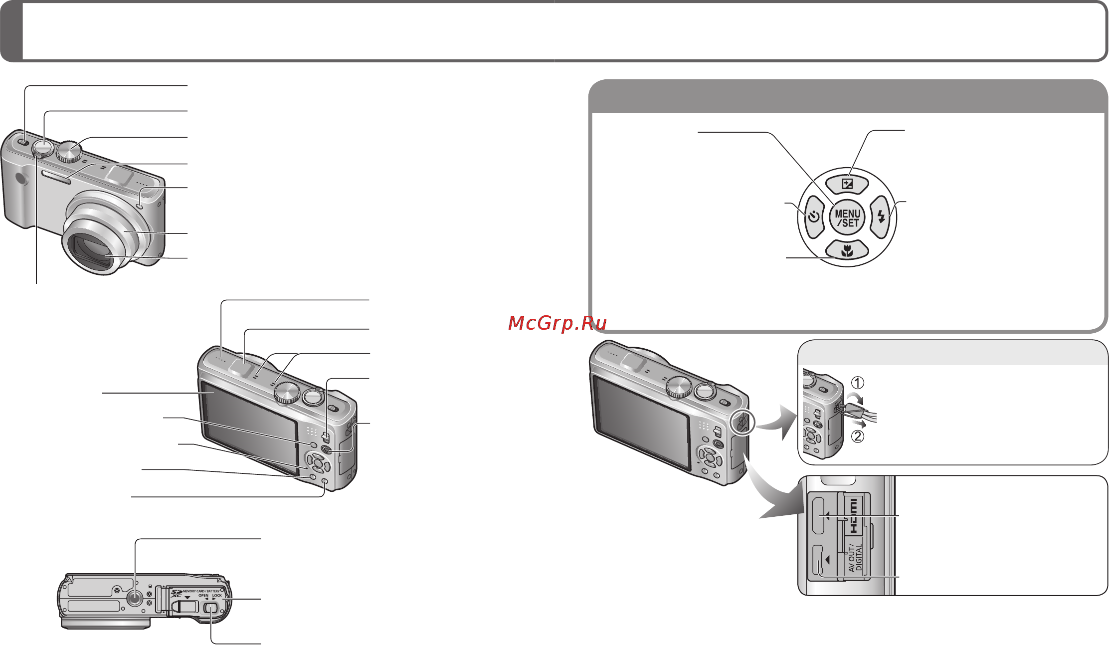 Leica V-Lux 20 [5/16] Название частей