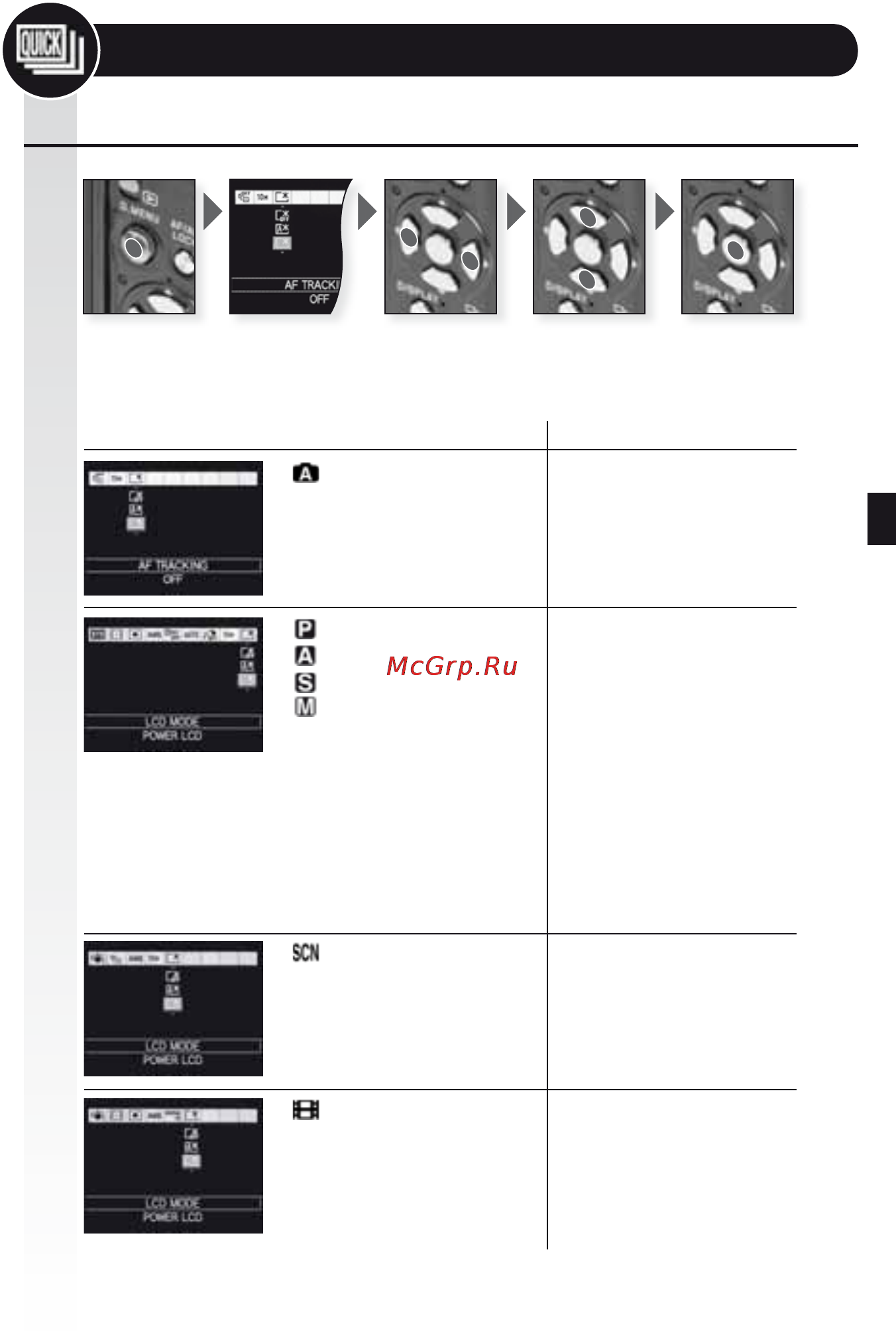 Leica D-Lux 4 [212/235] 신속 메뉴