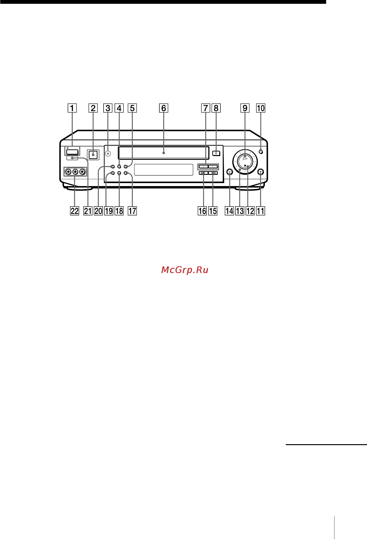 Sony SLV-M20HF [81/88] Index to parts and controls