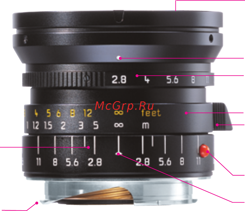 Leica Elmarit-M 21mm f/2.8 Инструкция по эксплуатации онлайн [4/16] 27438