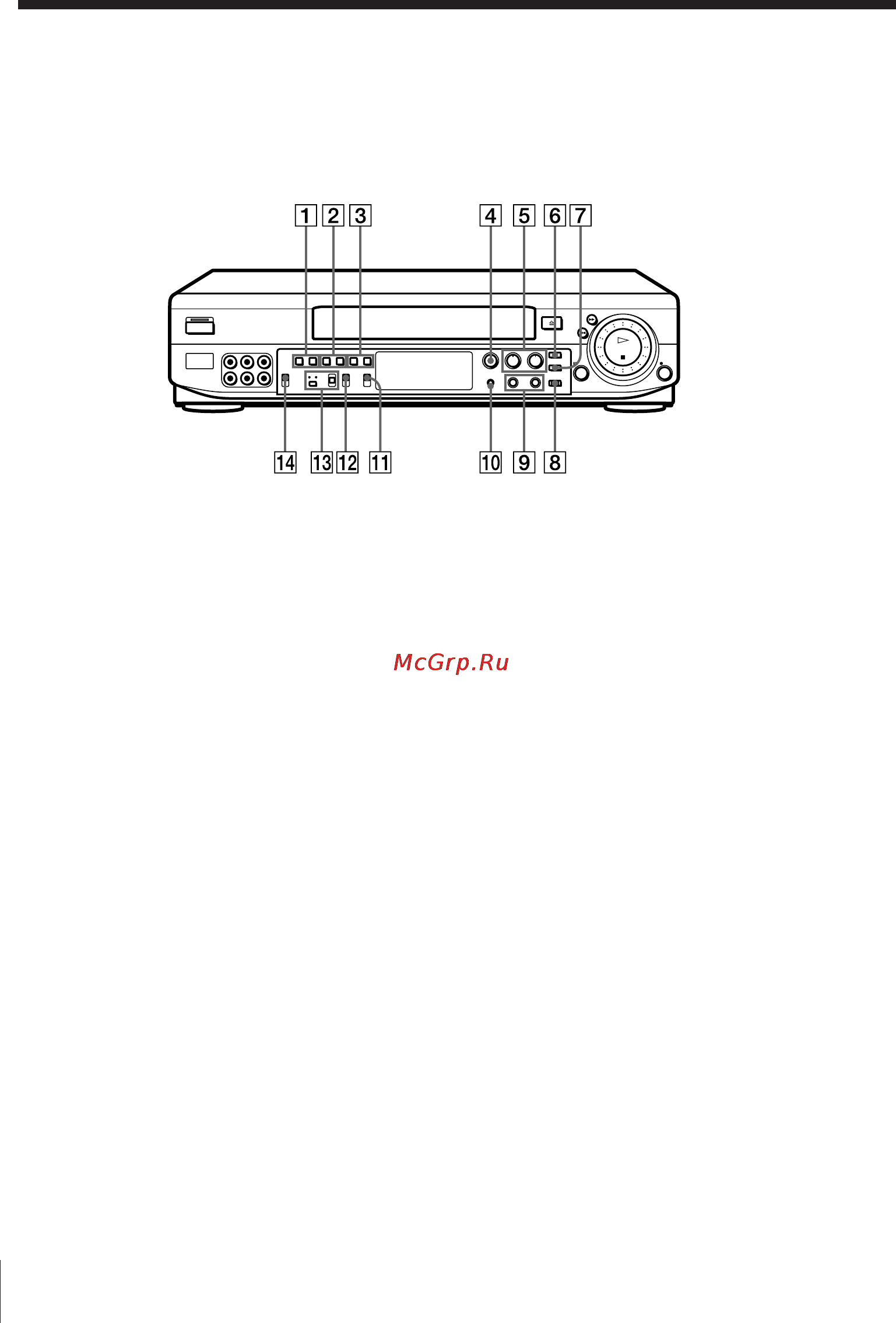 Sony SLV-KH7ME [44/48] Front panel continued