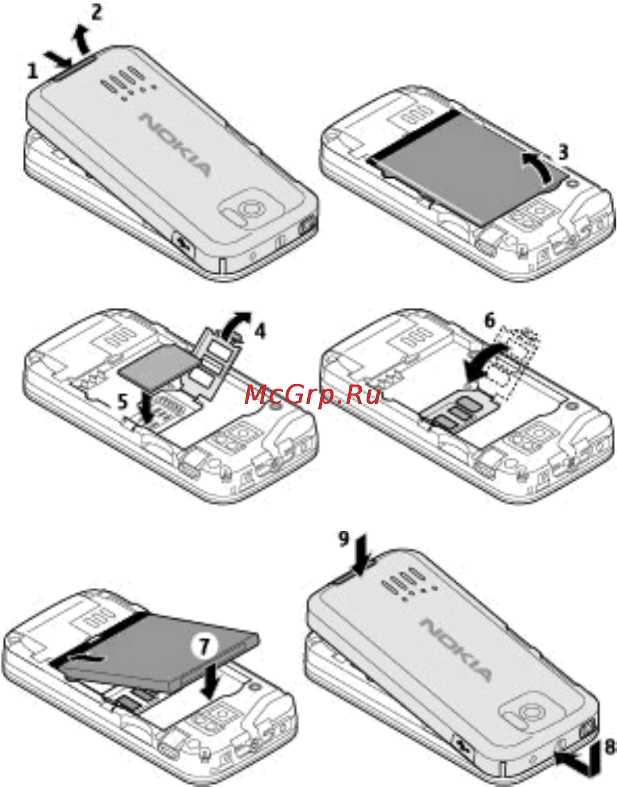 Nokia 7610sn  gunmetal [13/66] Установка карты памяти