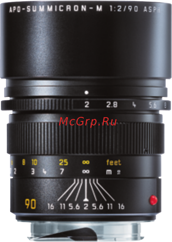 Leica Summicron-R 90mm f/2.0 (Leica-R) Инструкция по эксплуатации онлайн [2/16] 27513