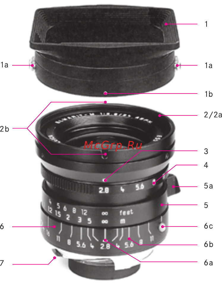 Leica Elmarit-R 24mm f/2.8 (Leica-R) Инструкция по эксплуатации онлайн [4/16] 27522