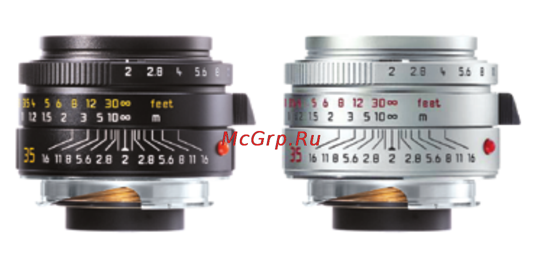 Leica Summicron-R 35mm f/2.0 (Leica-R) Инструкция по эксплуатации онлайн [2/16] 27534