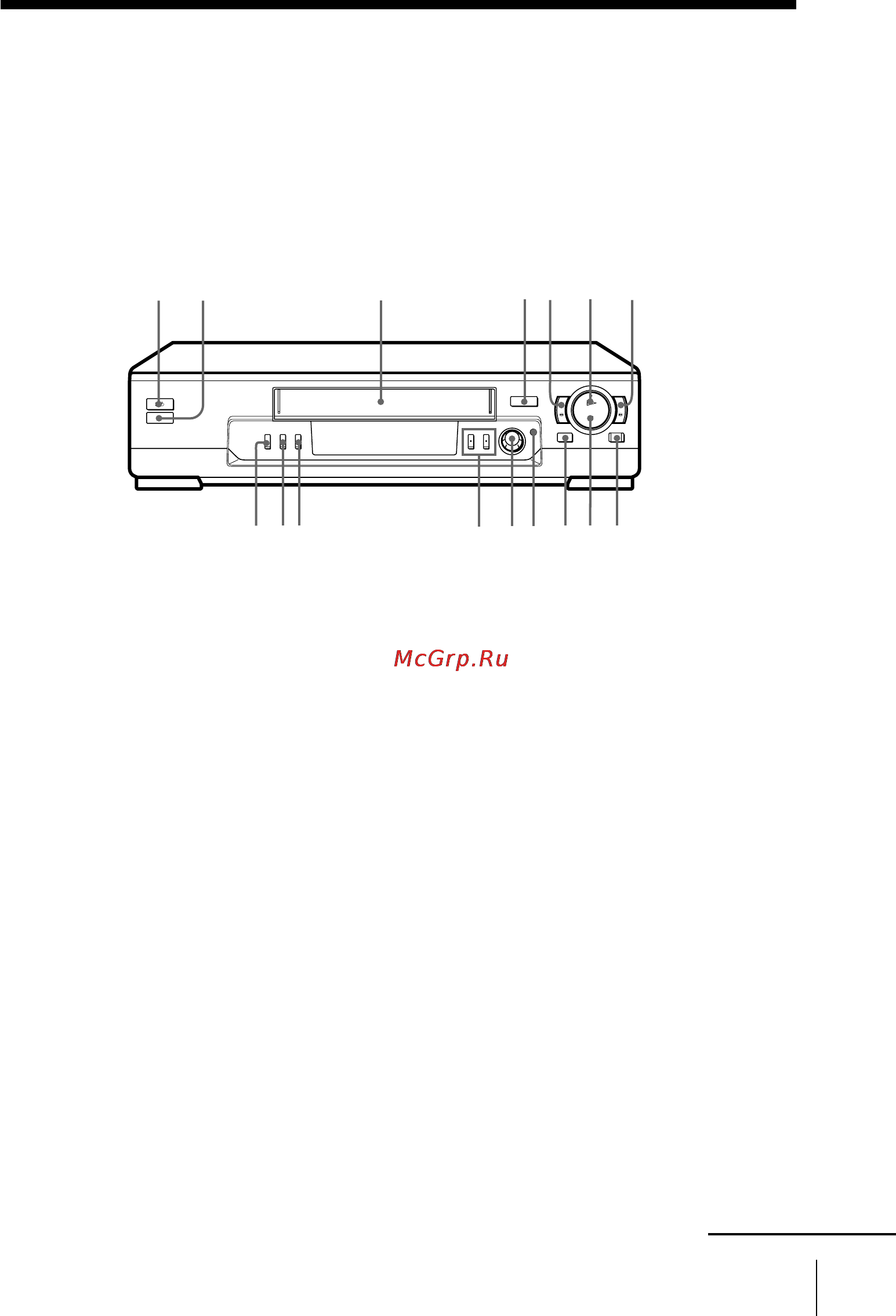 Sony SLV-EZ44AZ [63/68] Front panel