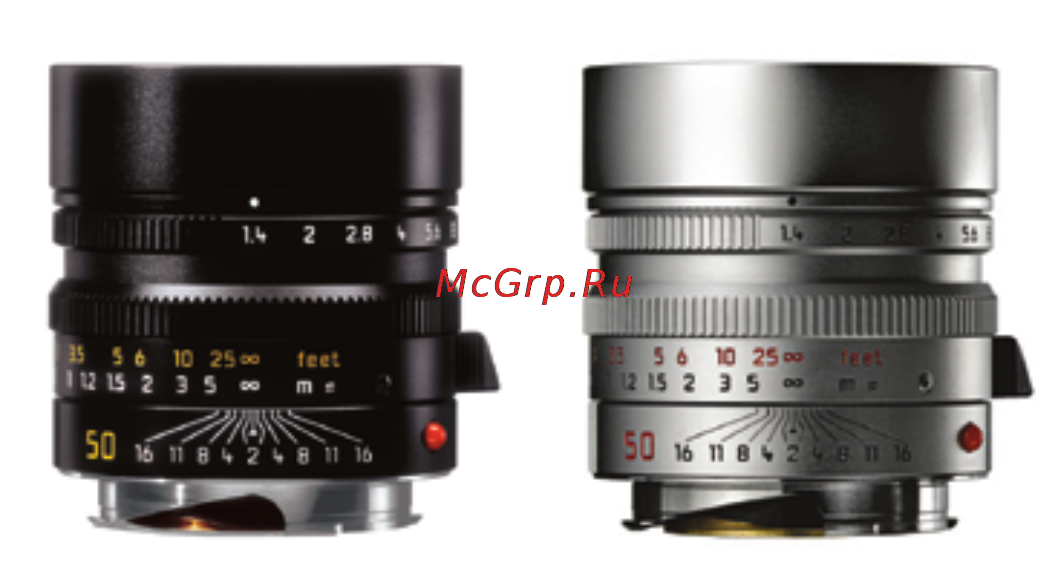 Leica Summilux-R 50mm f/1.4 (Leica-R) Инструкция по эксплуатации онлайн [2/16] 27544