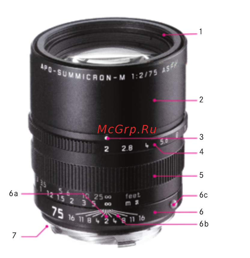 Leica APO-Telyt-M 135 mm f/3.4 Инструкция по эксплуатации онлайн [5/16] 27554