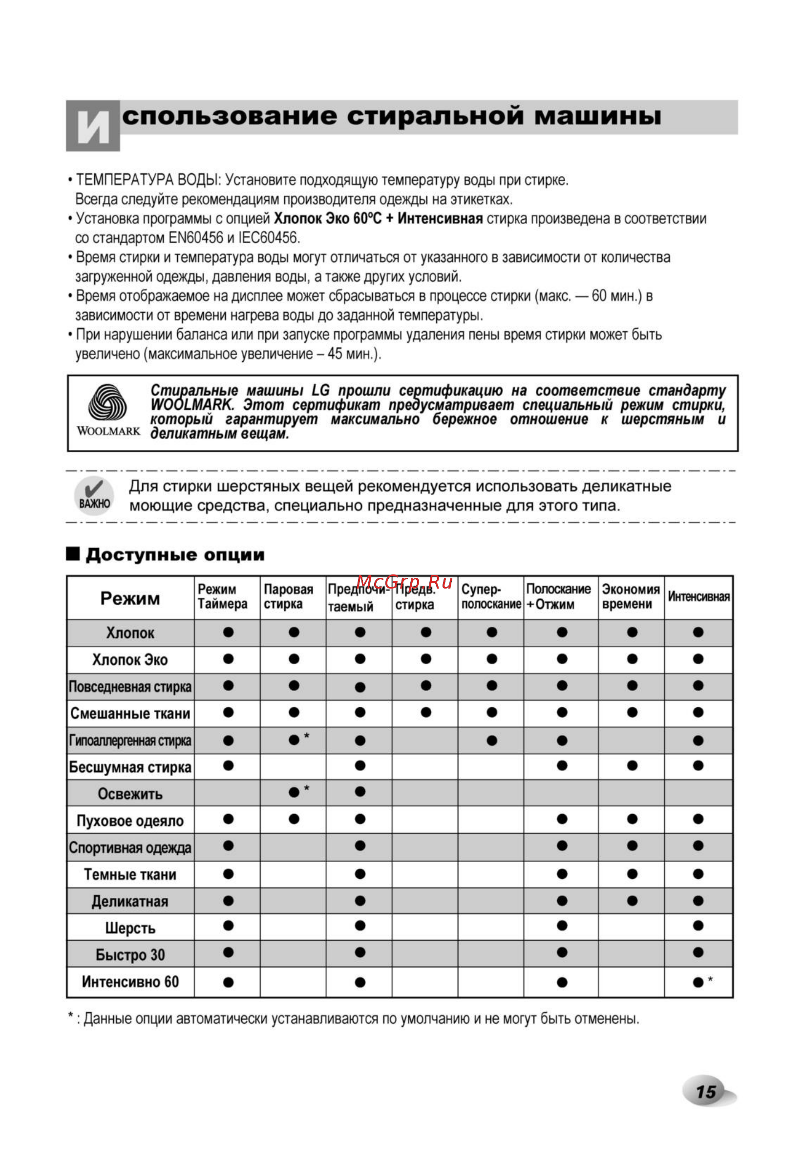 LG F14A8TDS Инструкция по эксплуатации онлайн [16/33] 27567