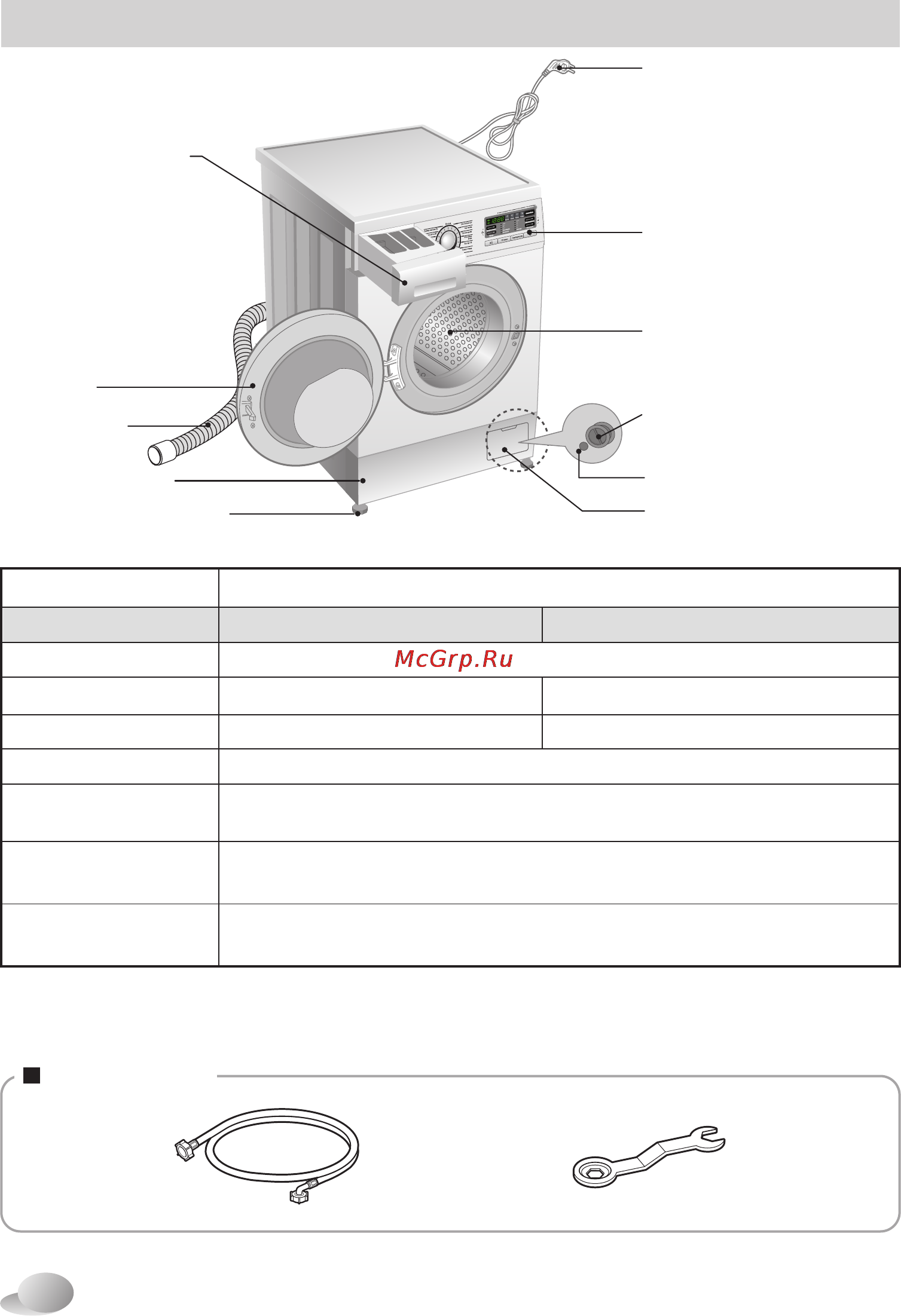 LG F1296TD4 [6/40] Cпецификация