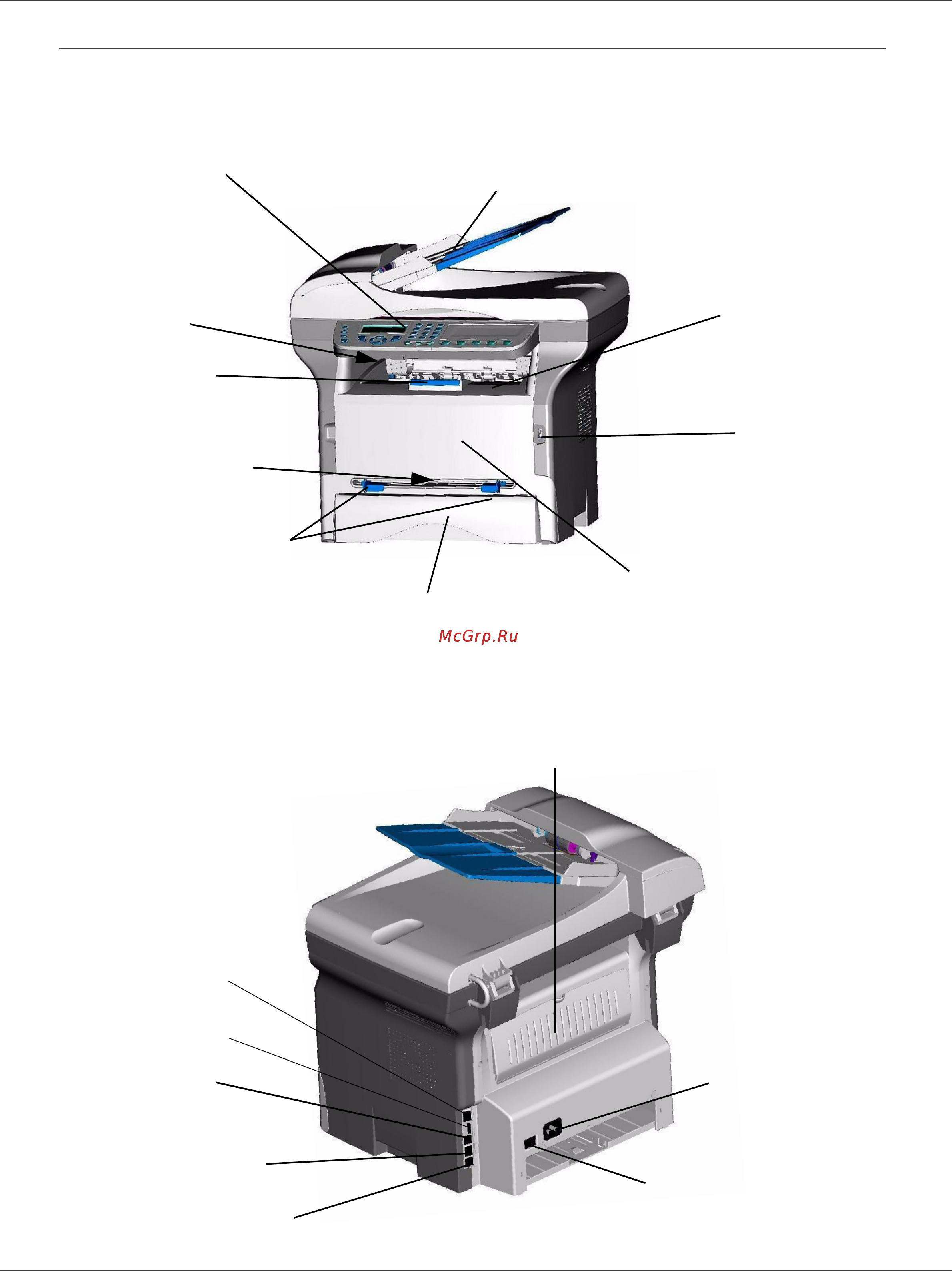 OKI B2520 MFP [13/85] Îïèñàíèå ìíîãîôóíêöèîíàëüíîãî öåíò²à