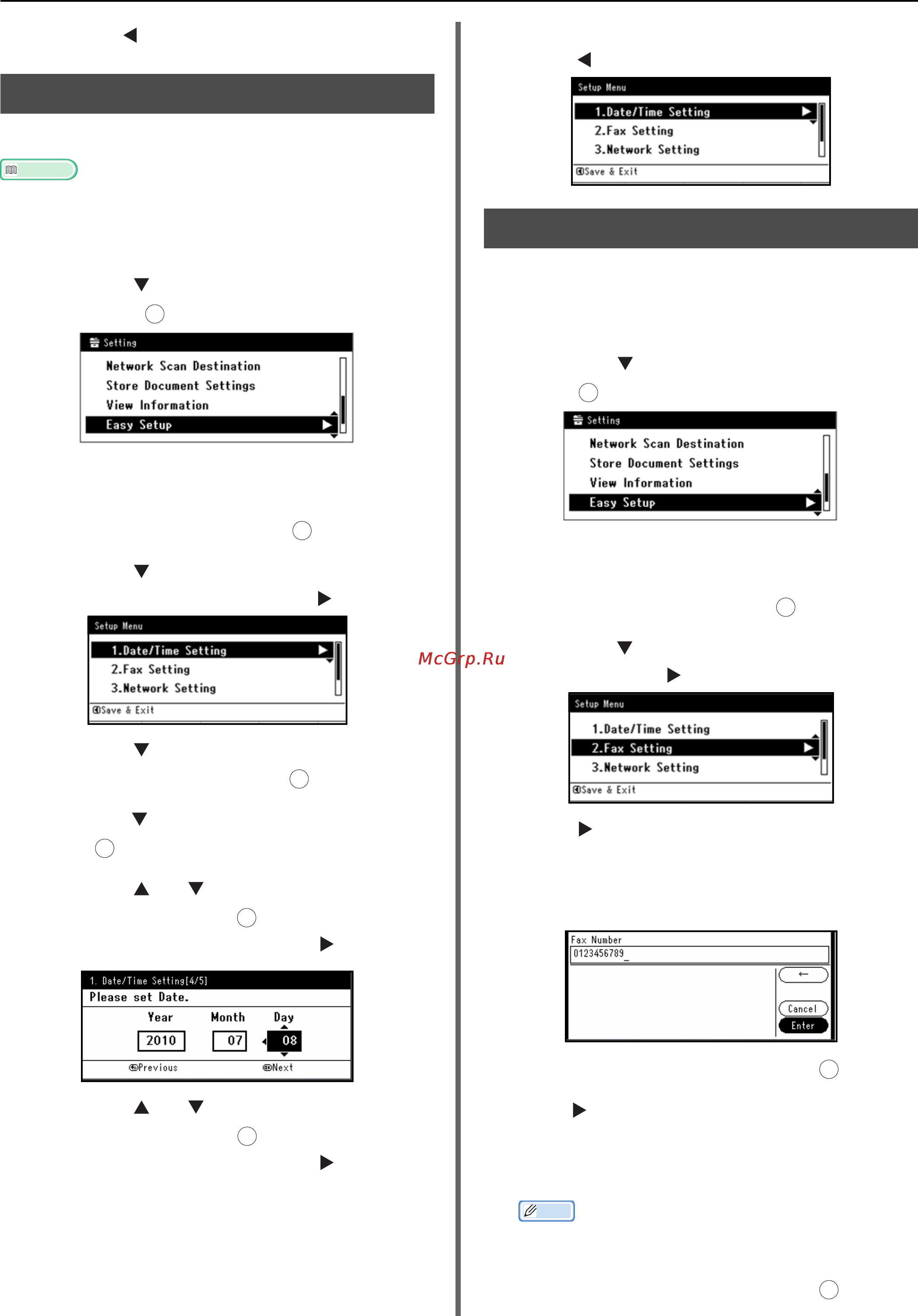 OKI MB451 [44/198] Setup of date time