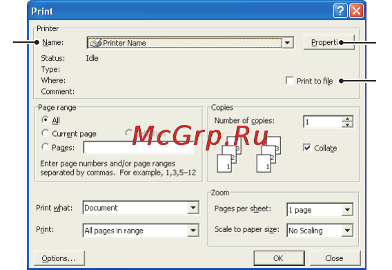 OKI MB470 [109/140] Создание надпечаток pcl