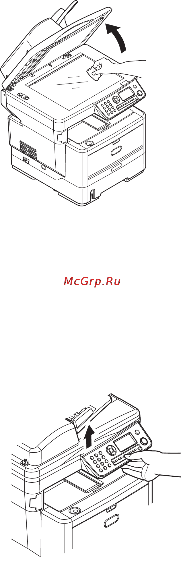 OKI MB470 [121/140] Стекло для документов