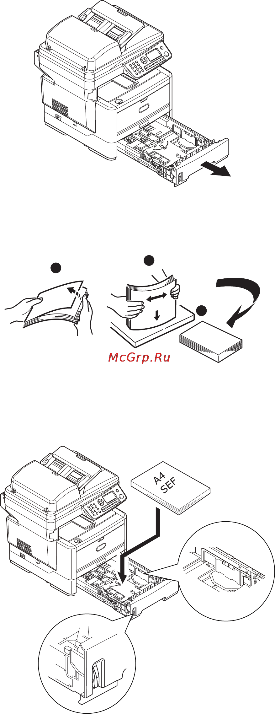 OKI MB470 [27/140] Загрузка бумаги