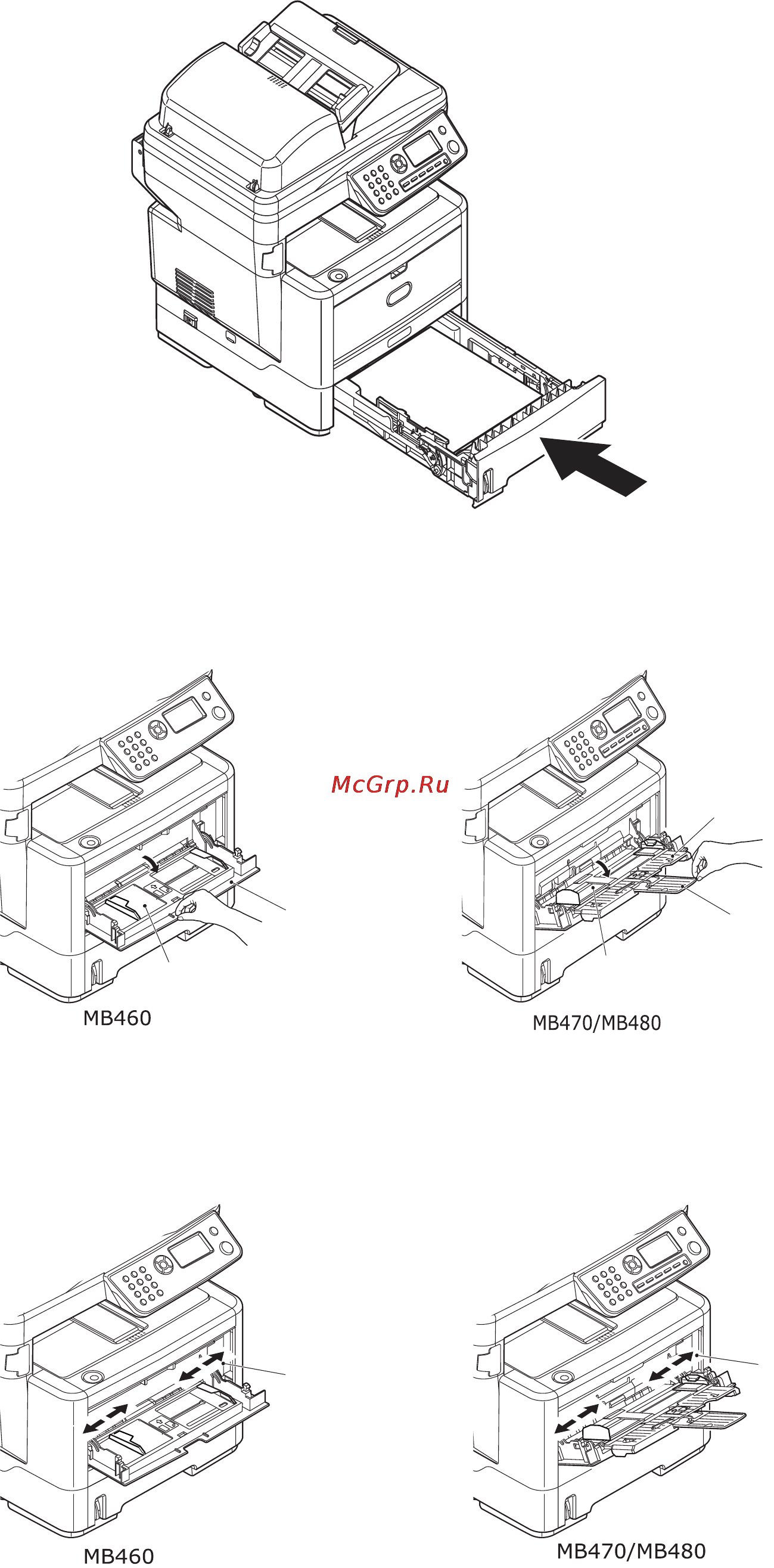 OKI MB470 [29/140] Универсальный лоток