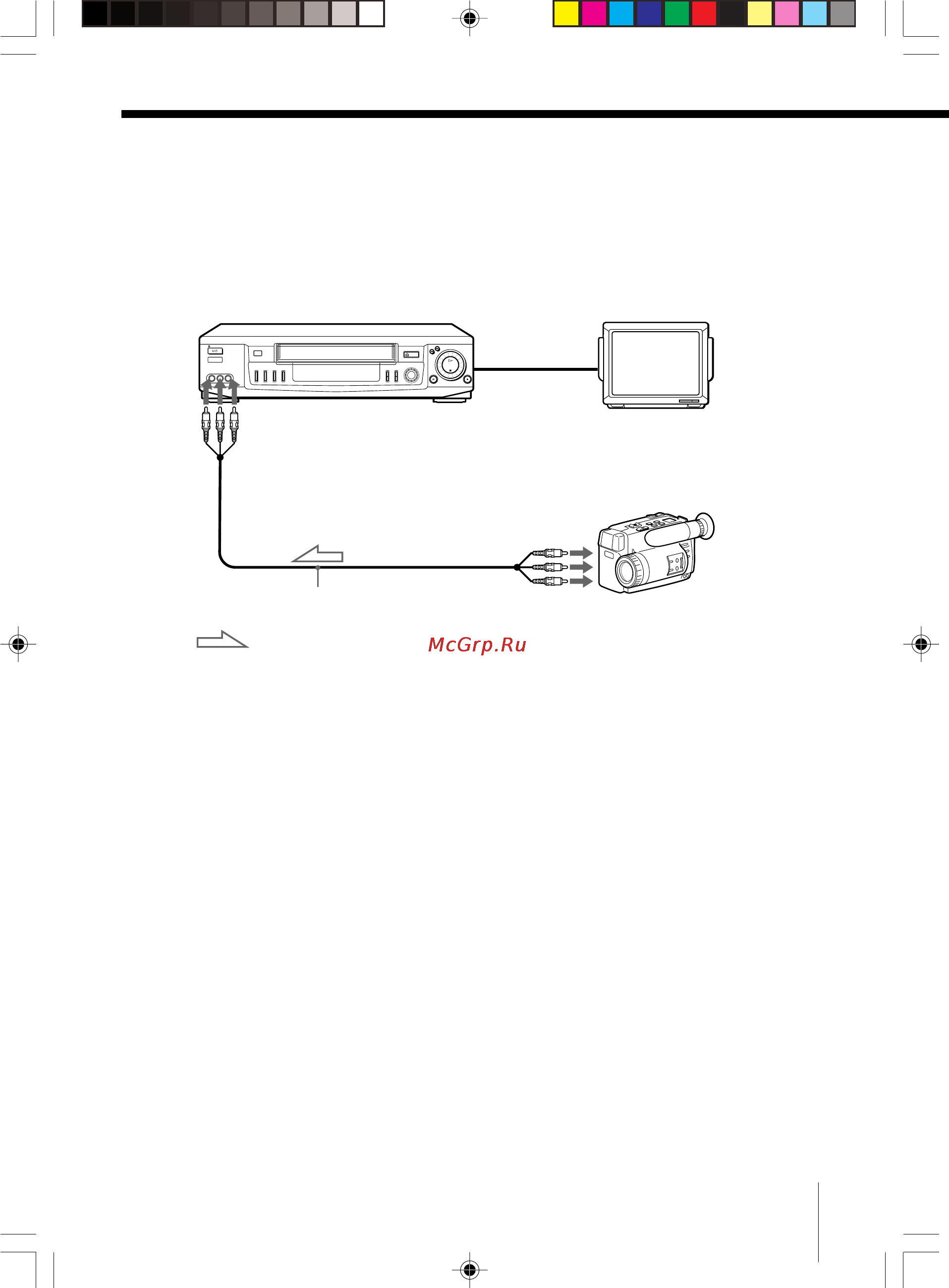 Sony SLV-ED70MN [45/55] Connecting to a vcr or stereo system