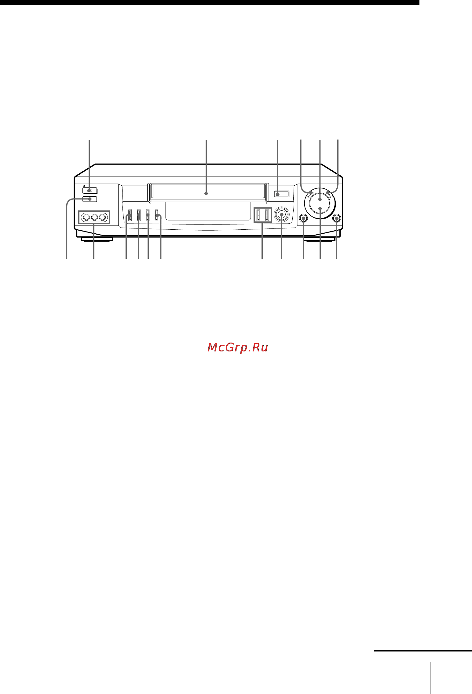 Sony SLV-ED60PS [45/48] Index to parts and controls