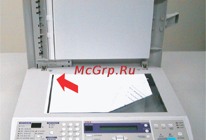 OKI C5510 MFP [49/127] Размещение документа тов на стекле