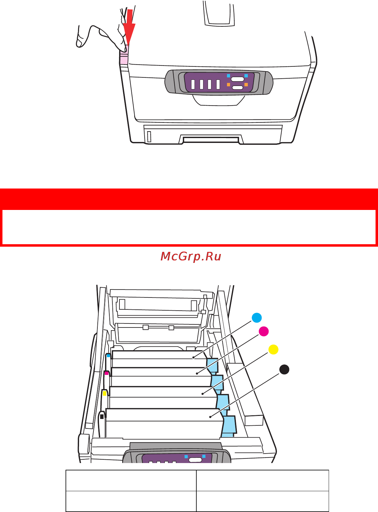 OKI C5510 MFP [71/127] Предупреждение