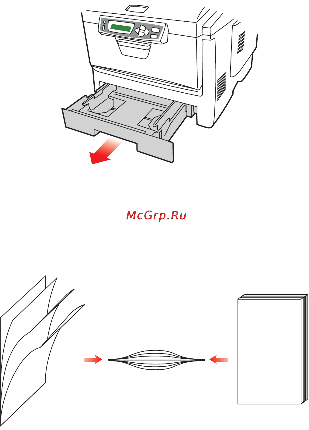 OKI C5540 MFP [17/135] Агрузка бумаги