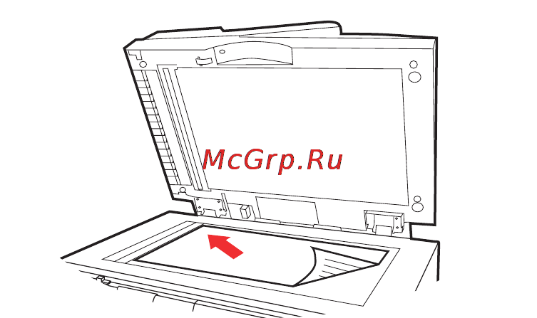 OKI C5540 MFP [50/135] Размещение документа тов на стекле