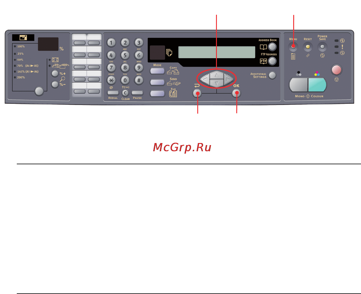 OKI C5550 MFP [37/191] С панели управления сканера