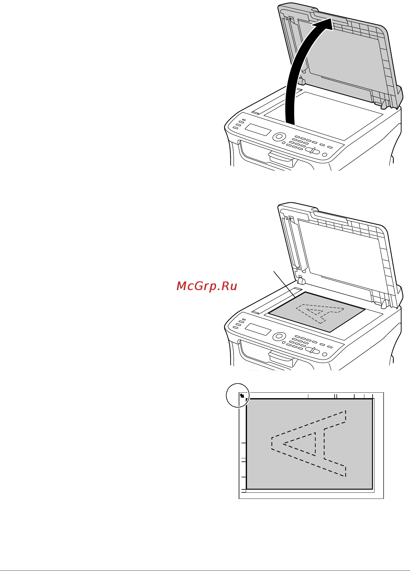 OKI MC160n [100/280] Зарядка документа на копирование