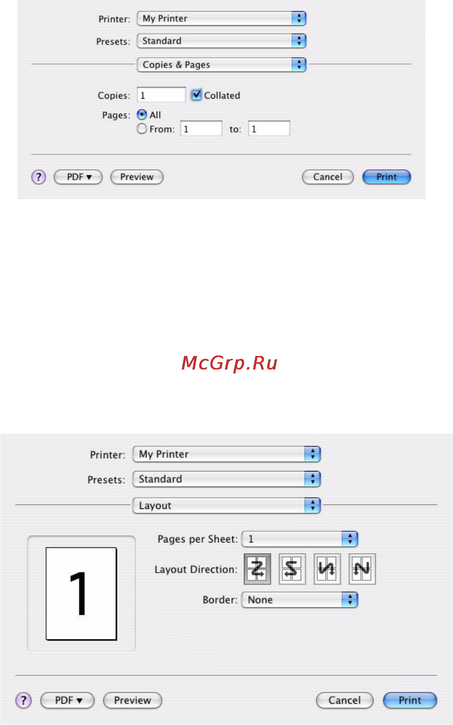 OKI MC350 [69/119] Print options опции печати