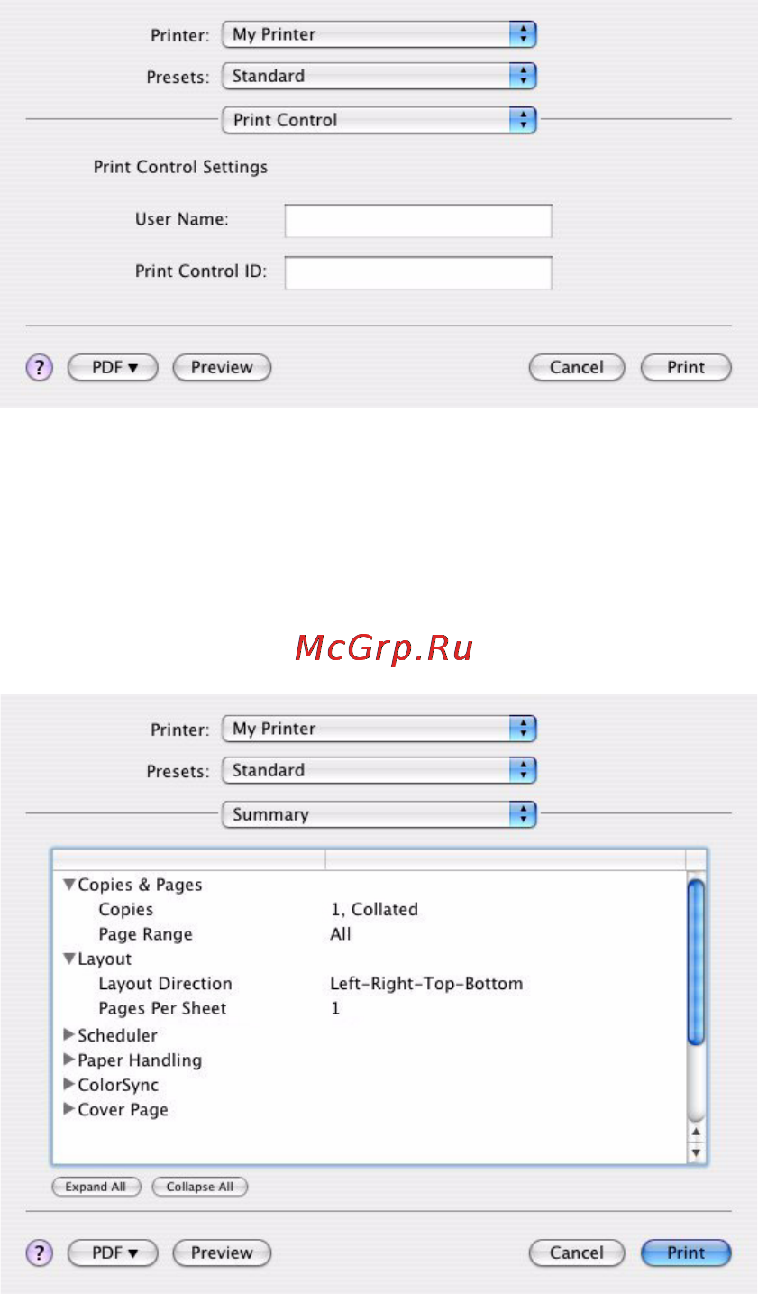 OKI MC350 [74/119] Print control управление печатью