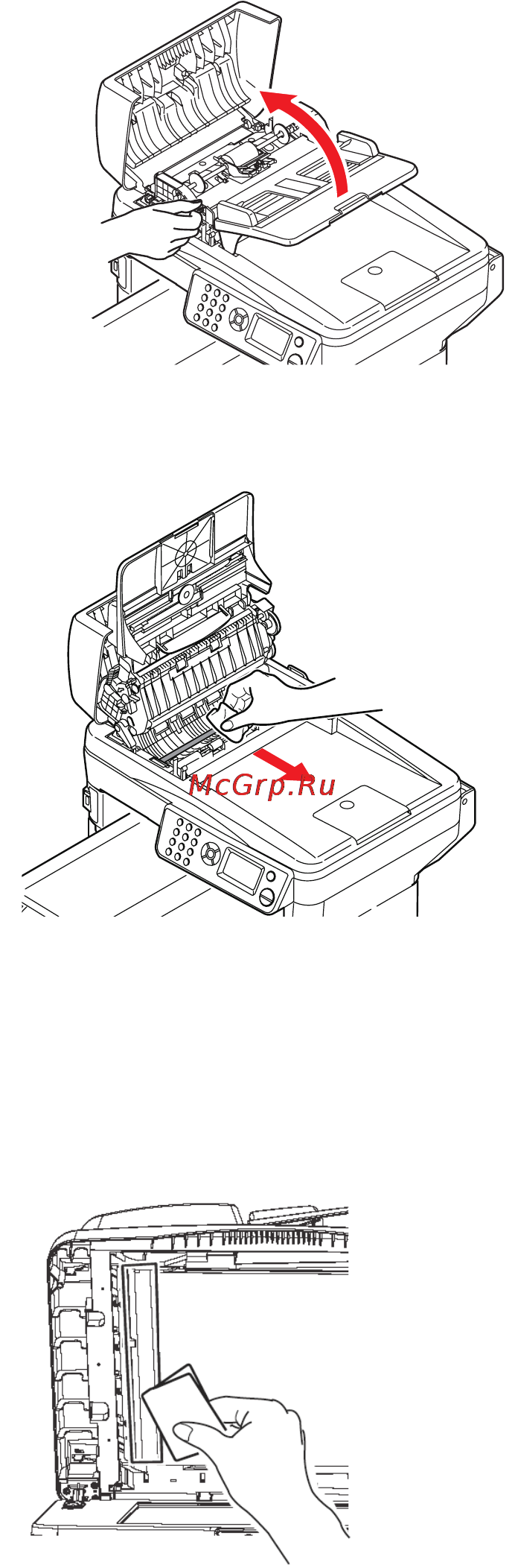 OKI MC350 [98/119] Путь прохождения бумаги в устройстве апд