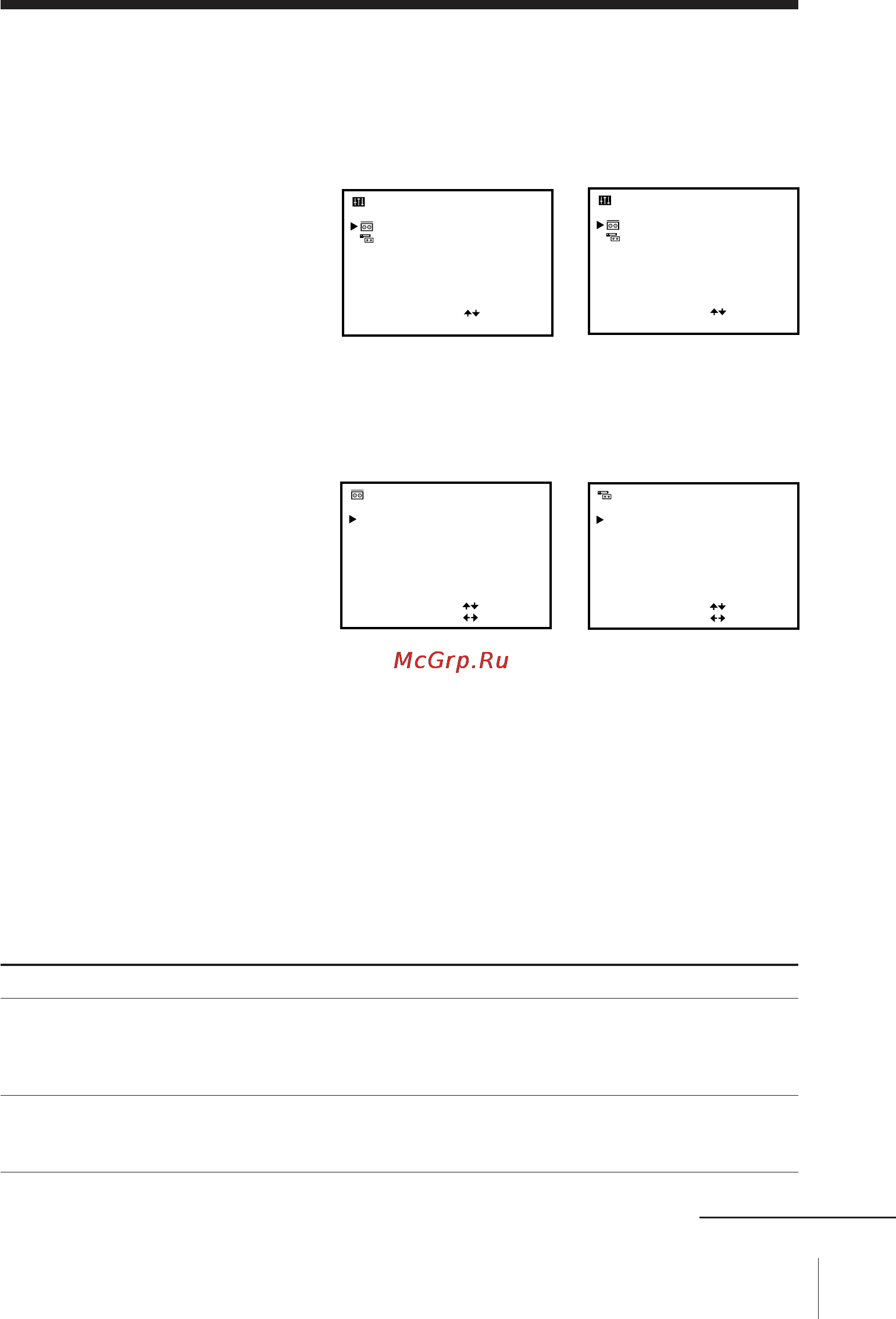 Sony SLV-E780EN [55/72] Changing menu options