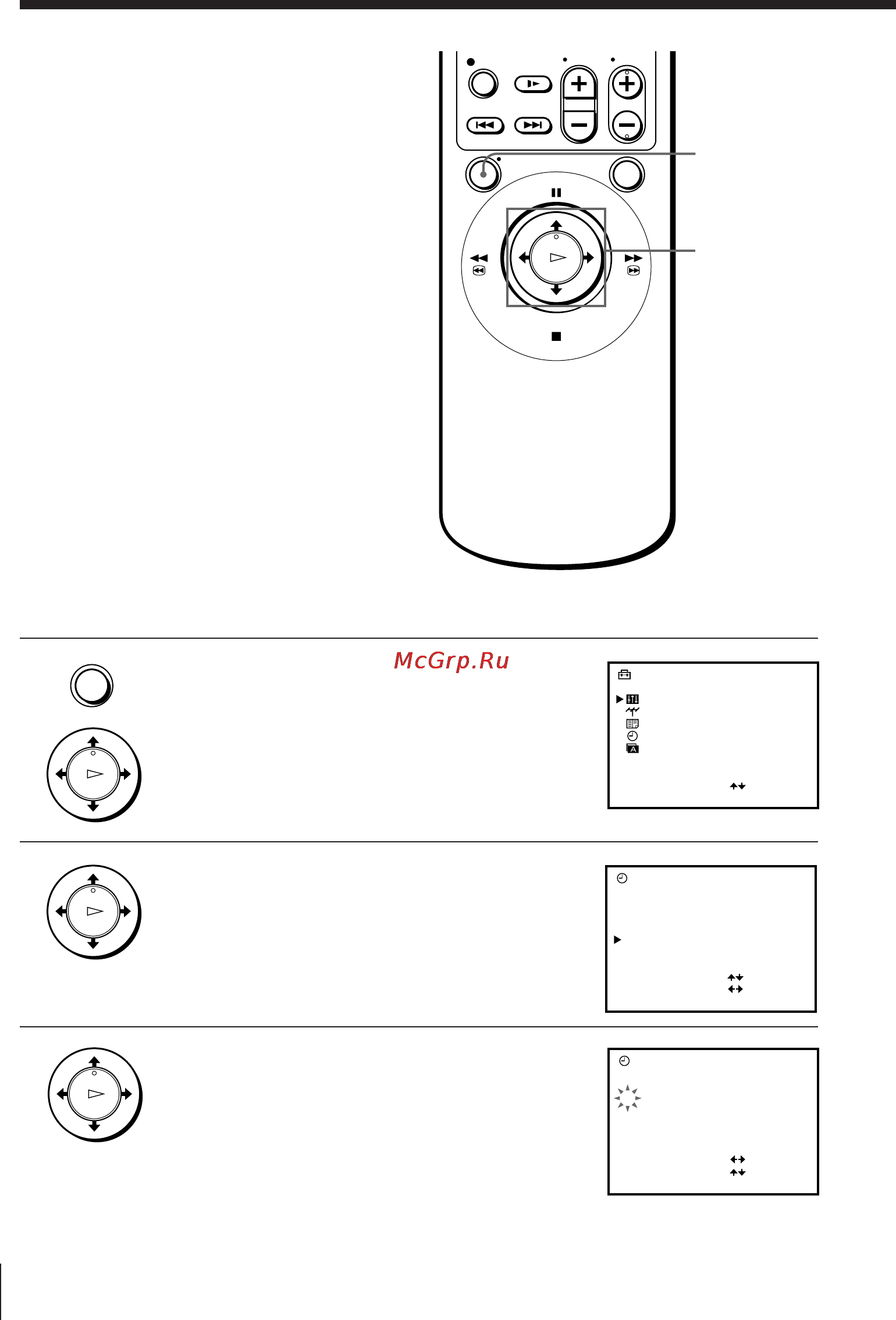 Sony SLV-E730EX [22/64] Manual setup setting the clock
