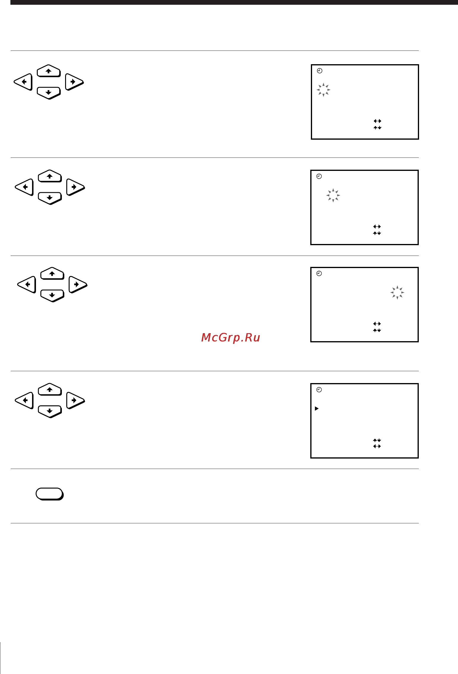 Sony SLV-E580EG [16/72] Step 6 setting the clock continued