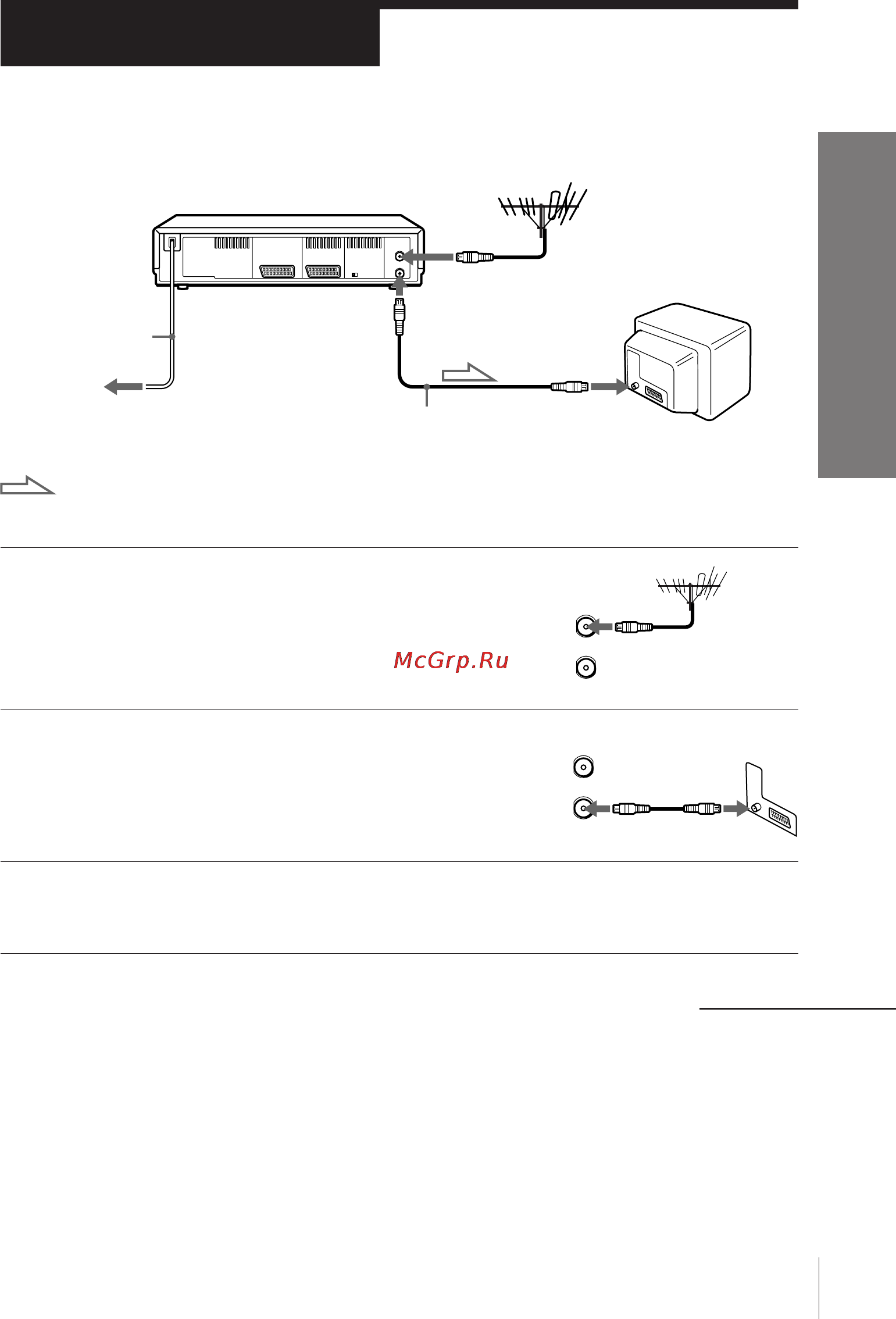 Sony SLV-E580EG [9/72] Connecting the vcr