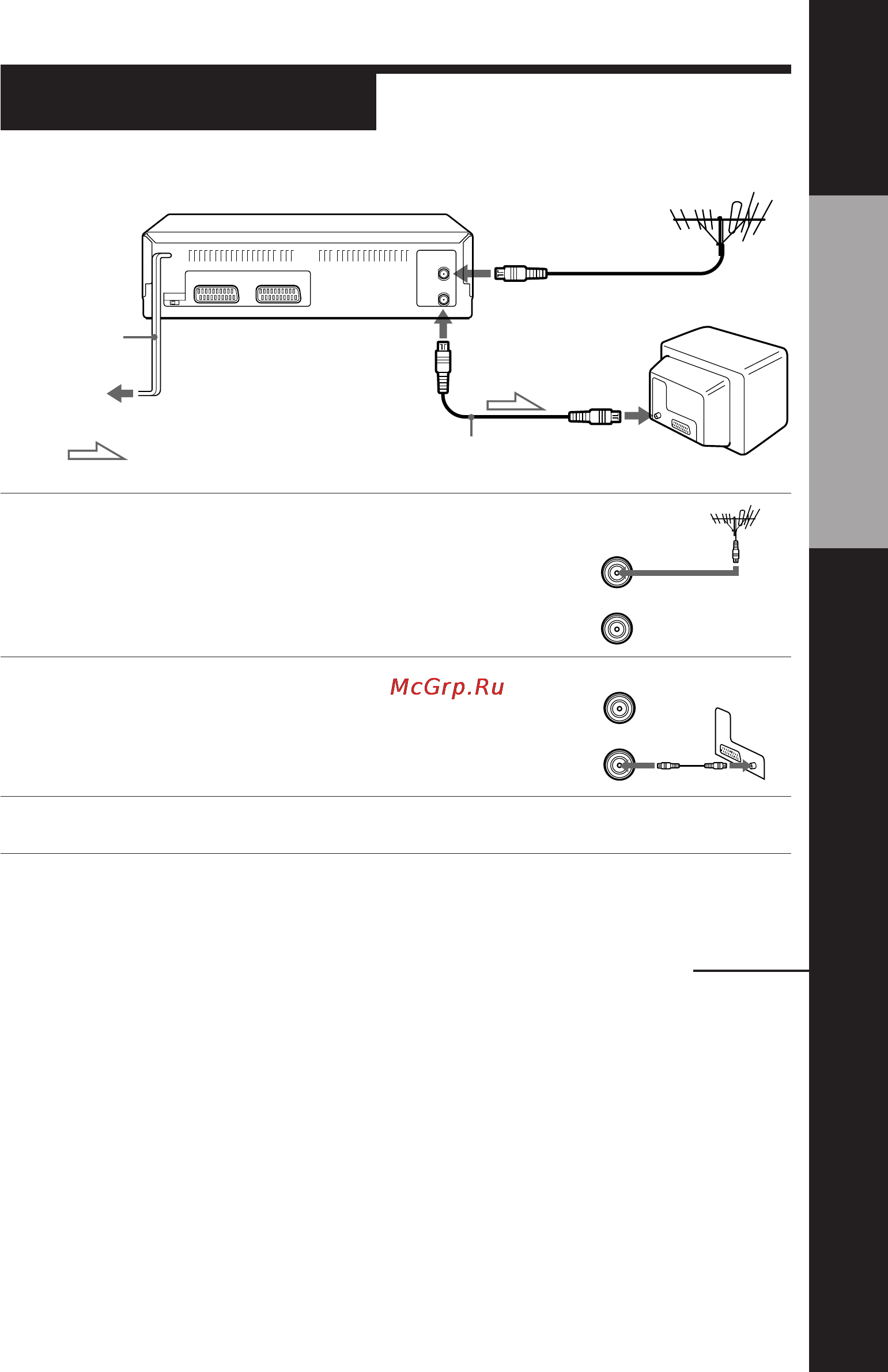 Sony SLV-E530UX [10/68] Connecting the vcr