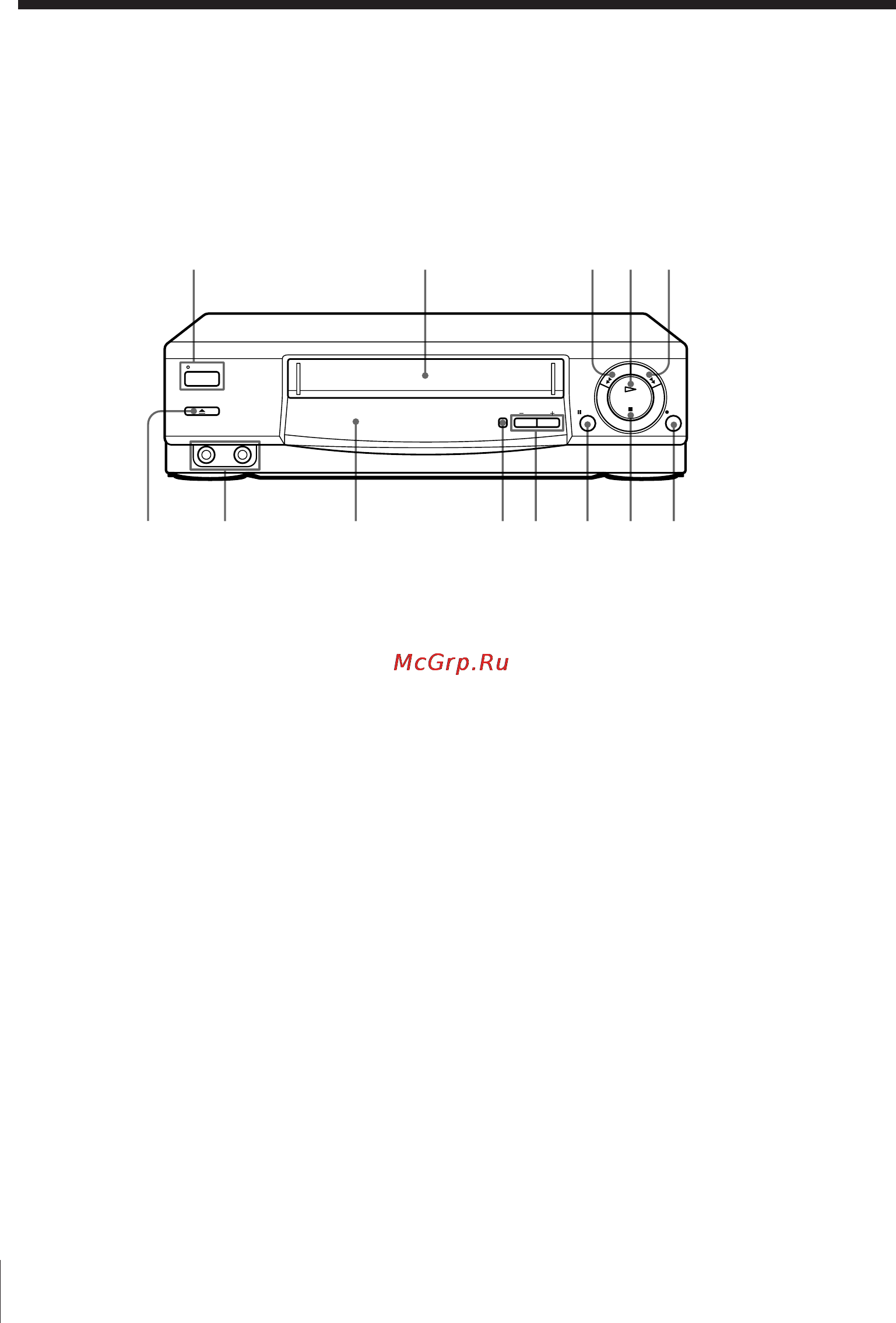 Sony SLV-E530UX [61/68] Index to parts and controls