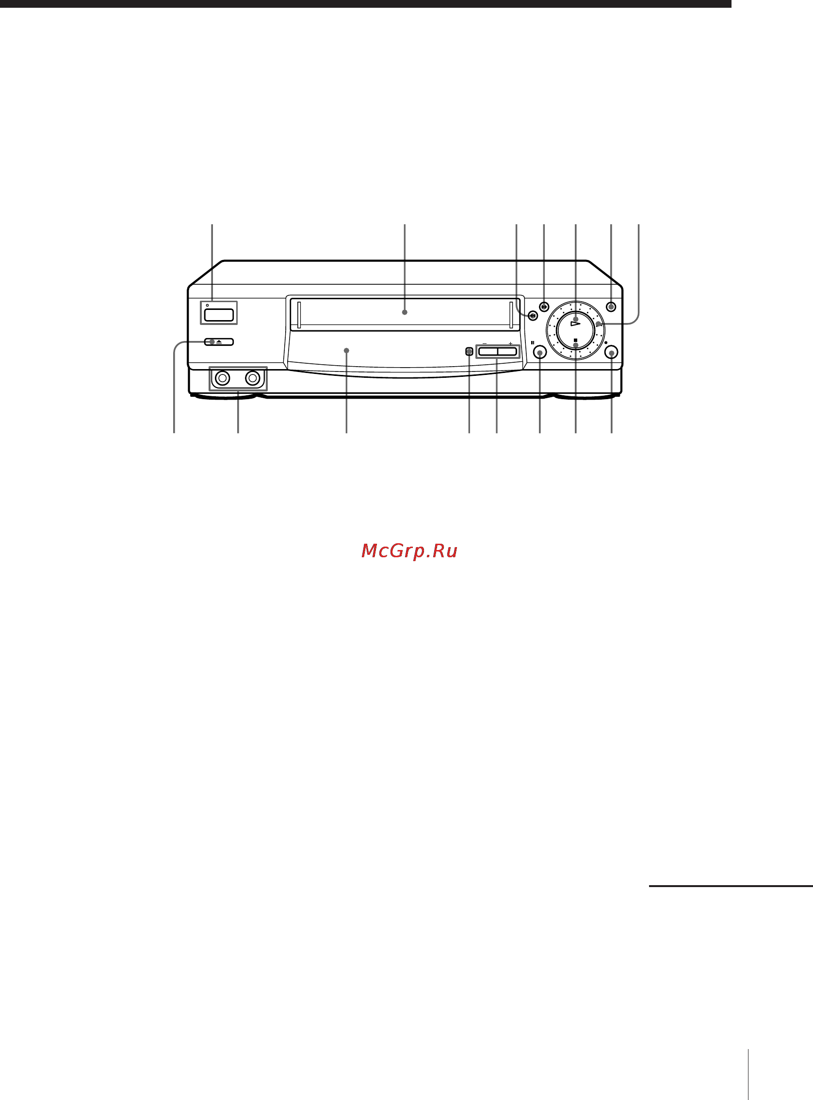 Sony SLV-E530UX [62/68] Front panel slv e530ux