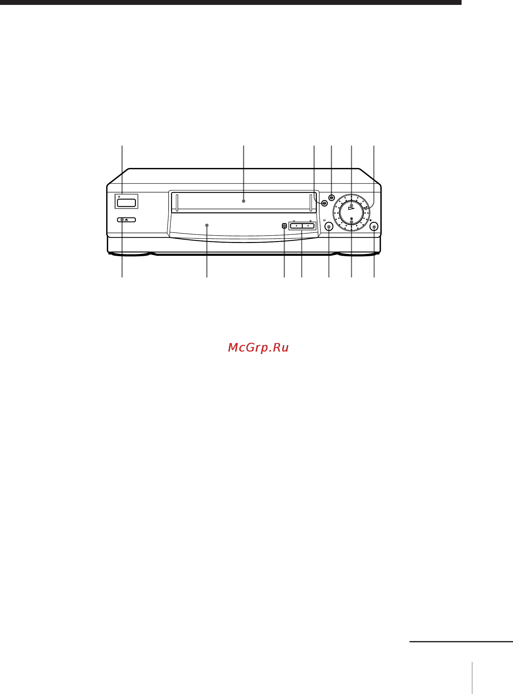 Sony SLV-E480EG [54/60] Front panel slv e380eg