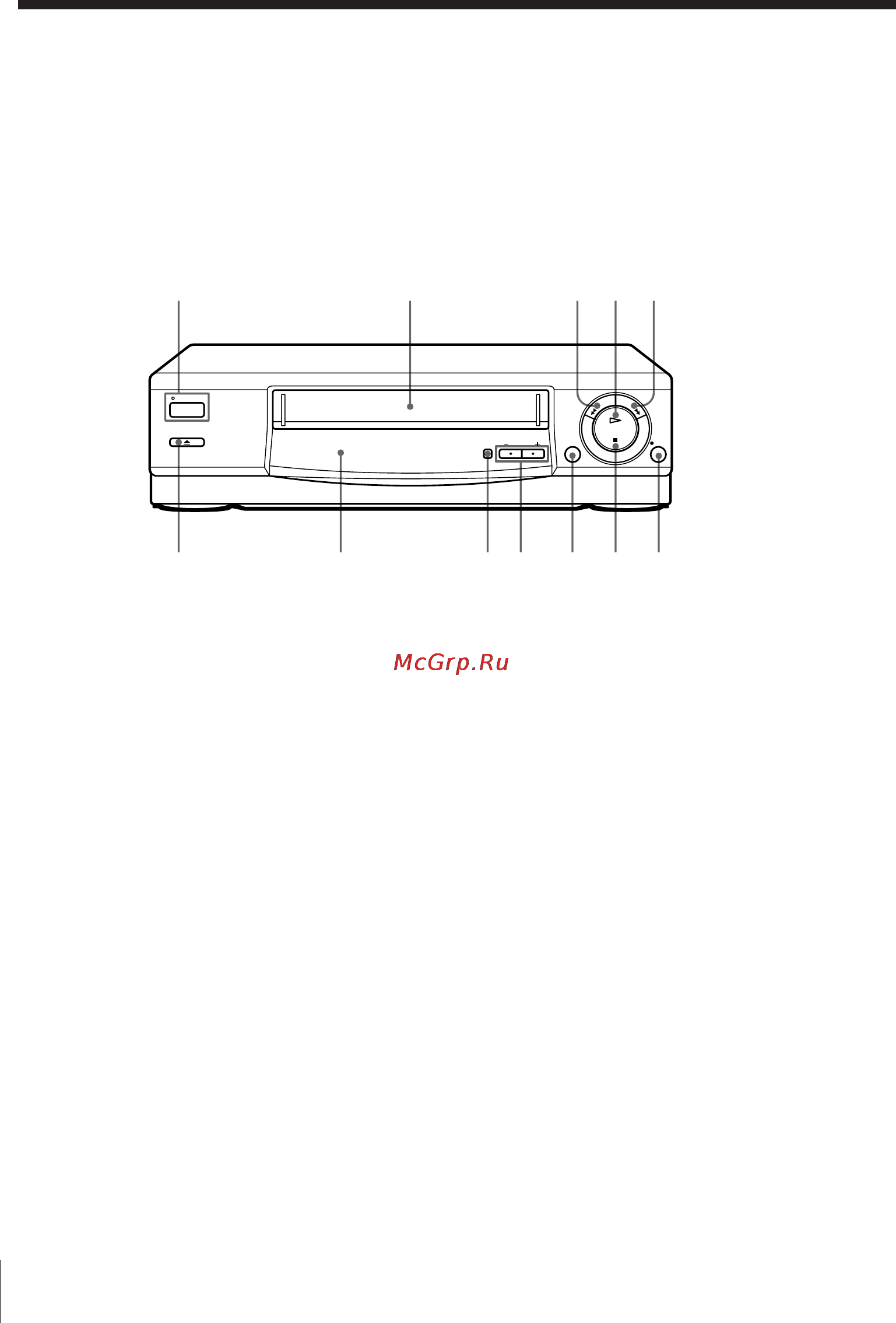 Sony SLV-E180EG [41/44] Index to parts and controls