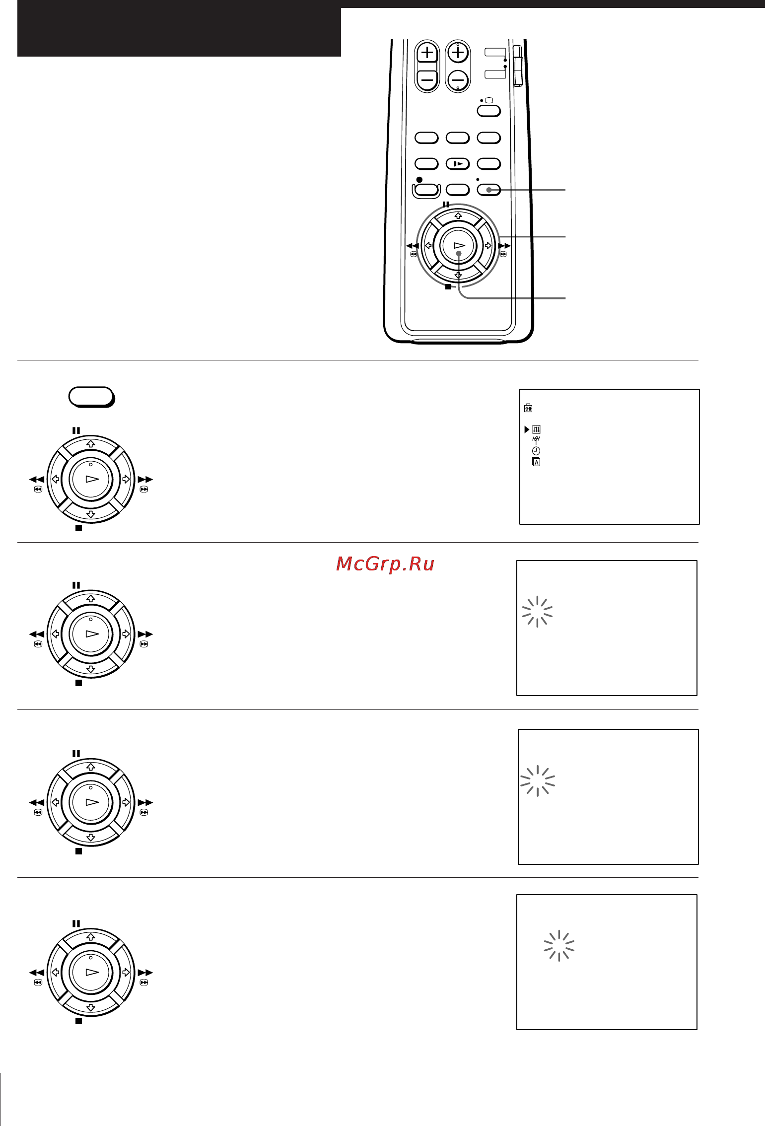 Sony SLV-E180EE [13/48] Setting the clock