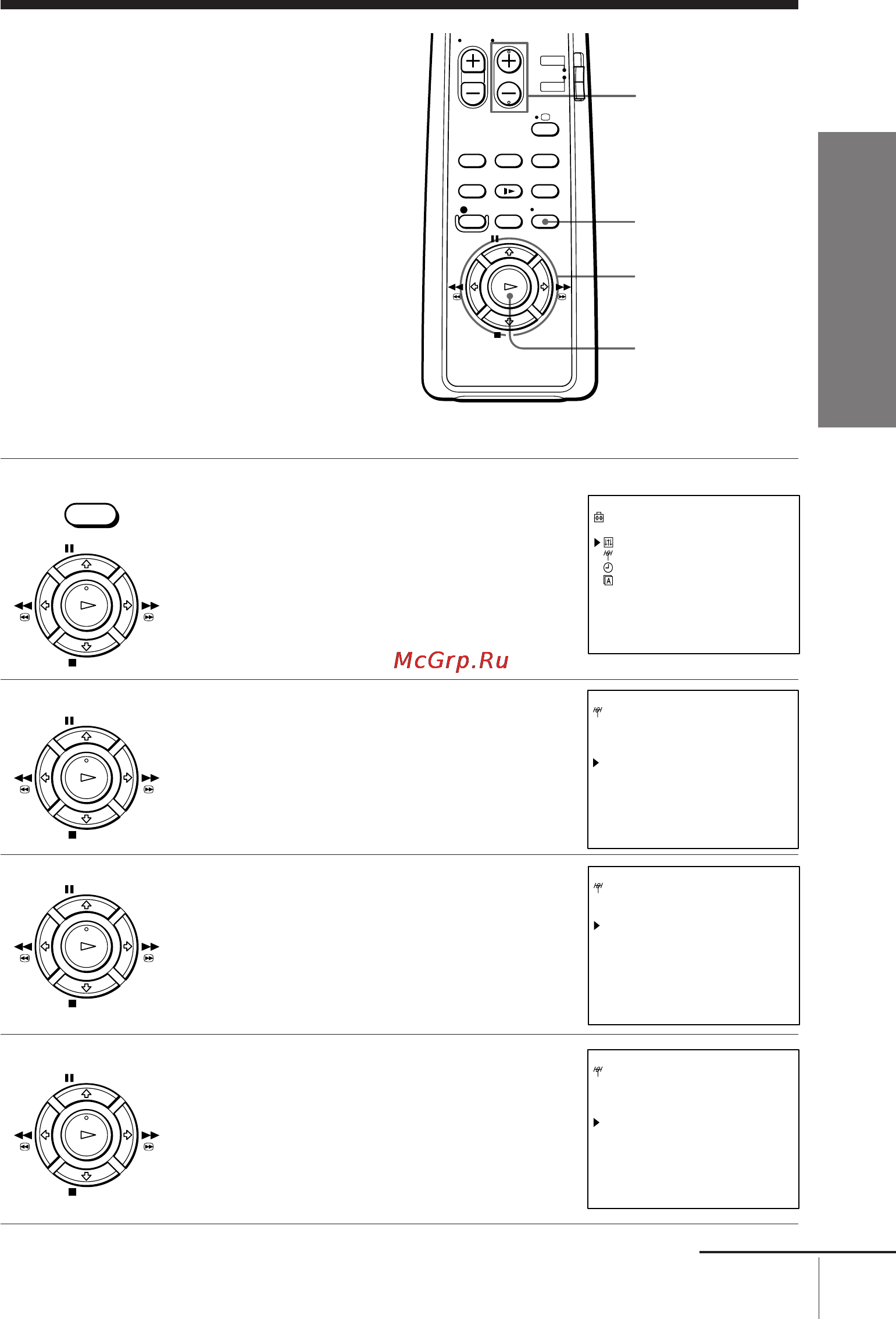 Sony SLV-E180EE [16/48] Manual setup presetting channels