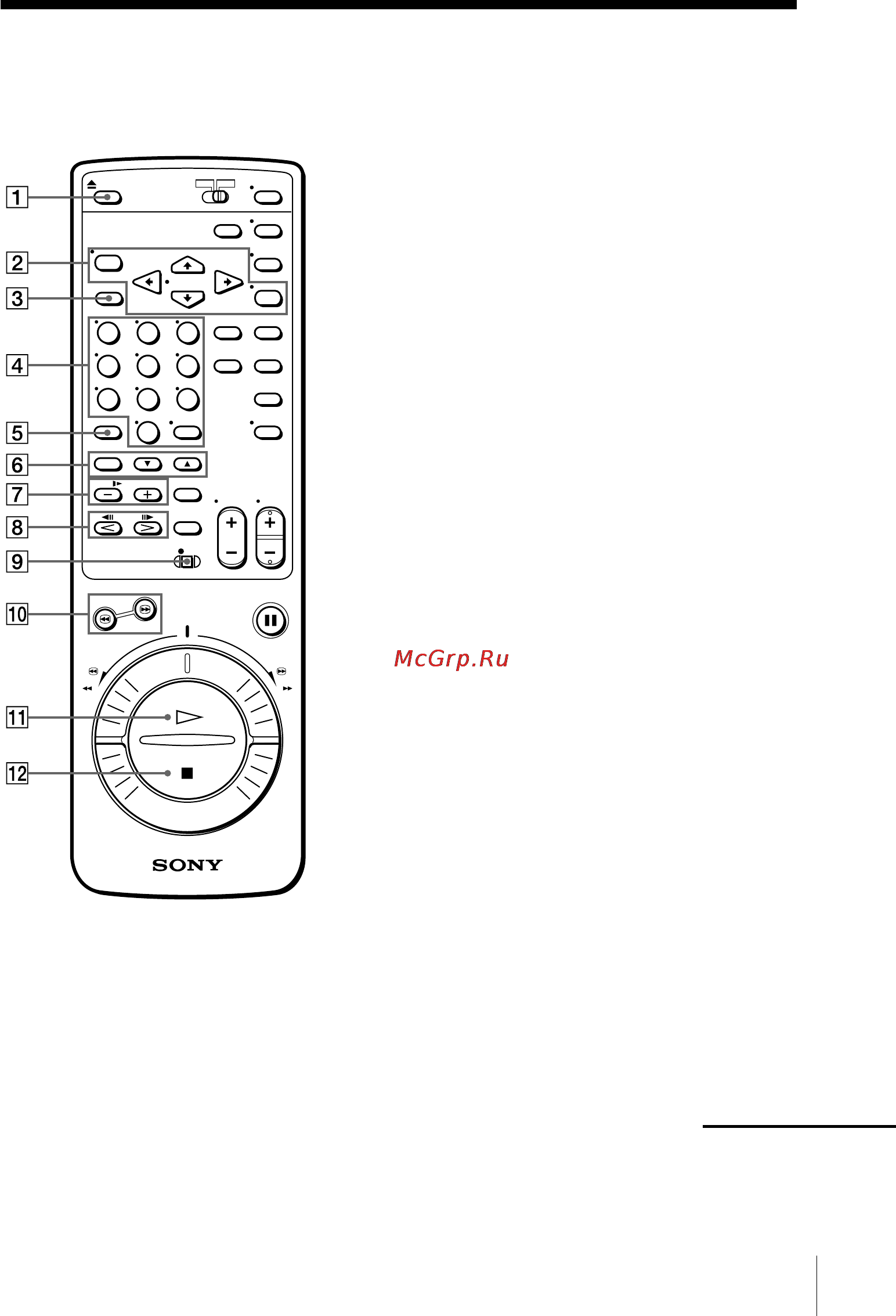 Sony SLV-760HF [63/68] Remote commander