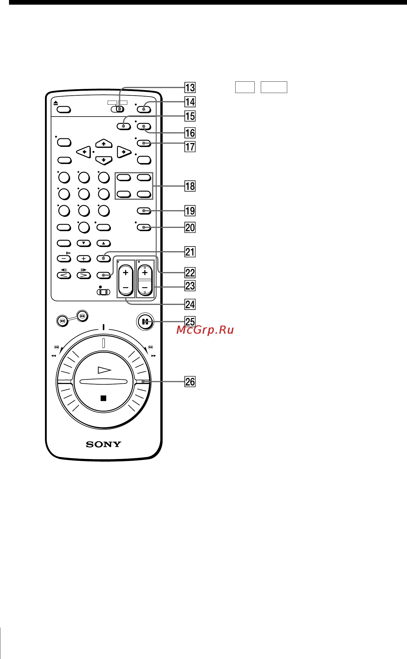 Sony SLV-760HF [64/68] Remote commander continued