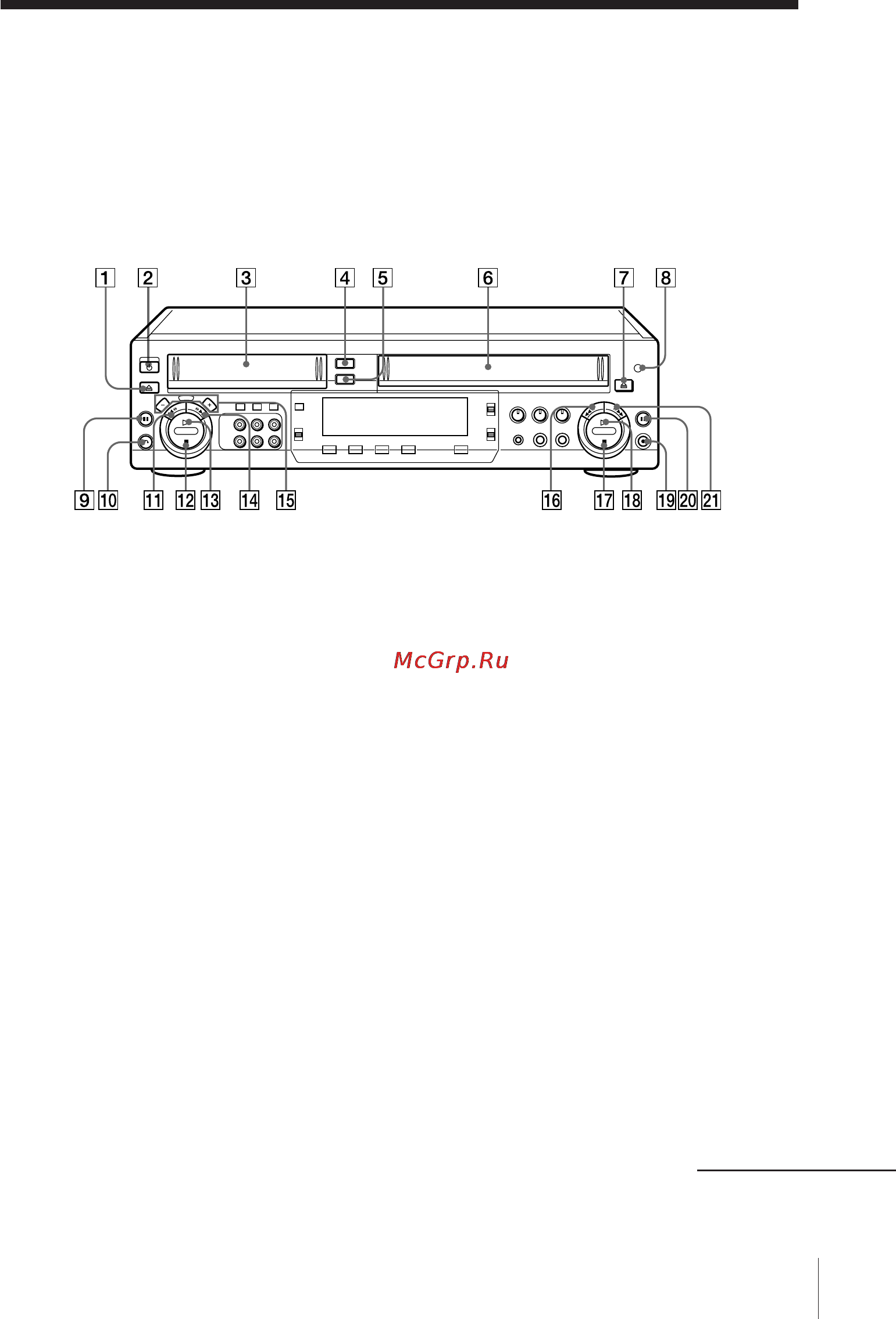 Sony SLV-7000KCH [66/72] Index to parts and controls