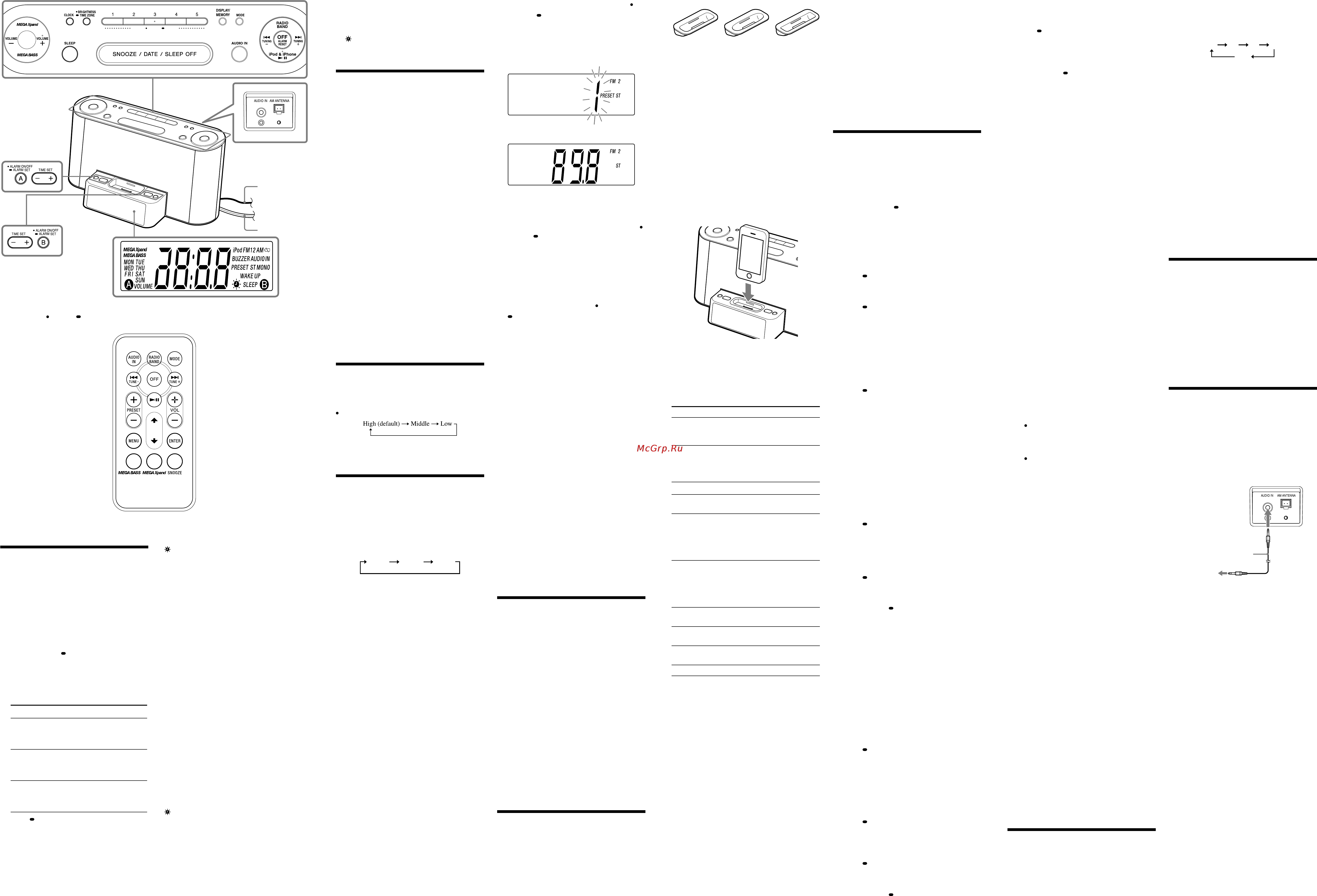 Sony ICF-DS11IP [2/2] Setting the alarm