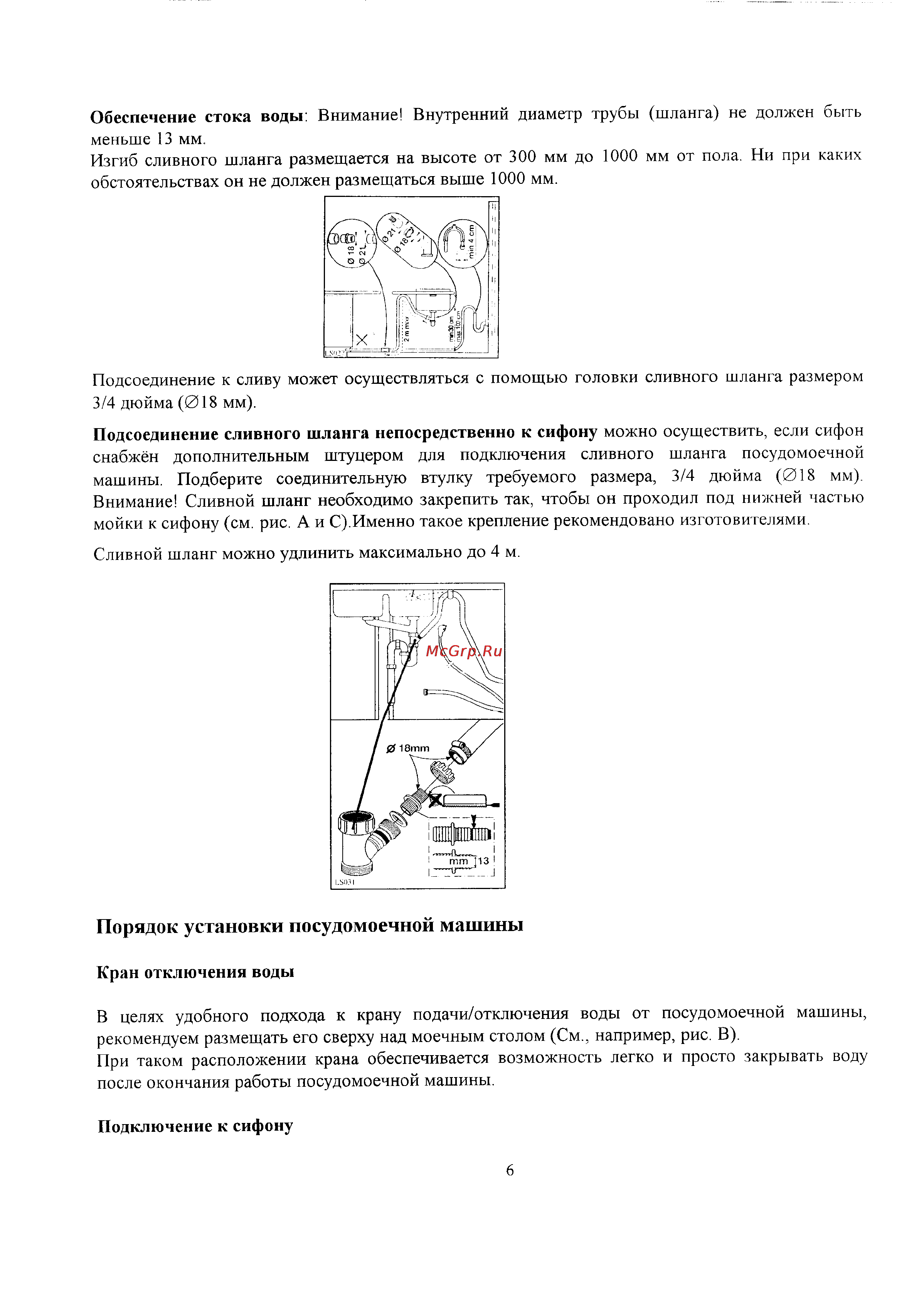 Zanussi IT 5660 [6/27] Порядок установки посудомоечной машины