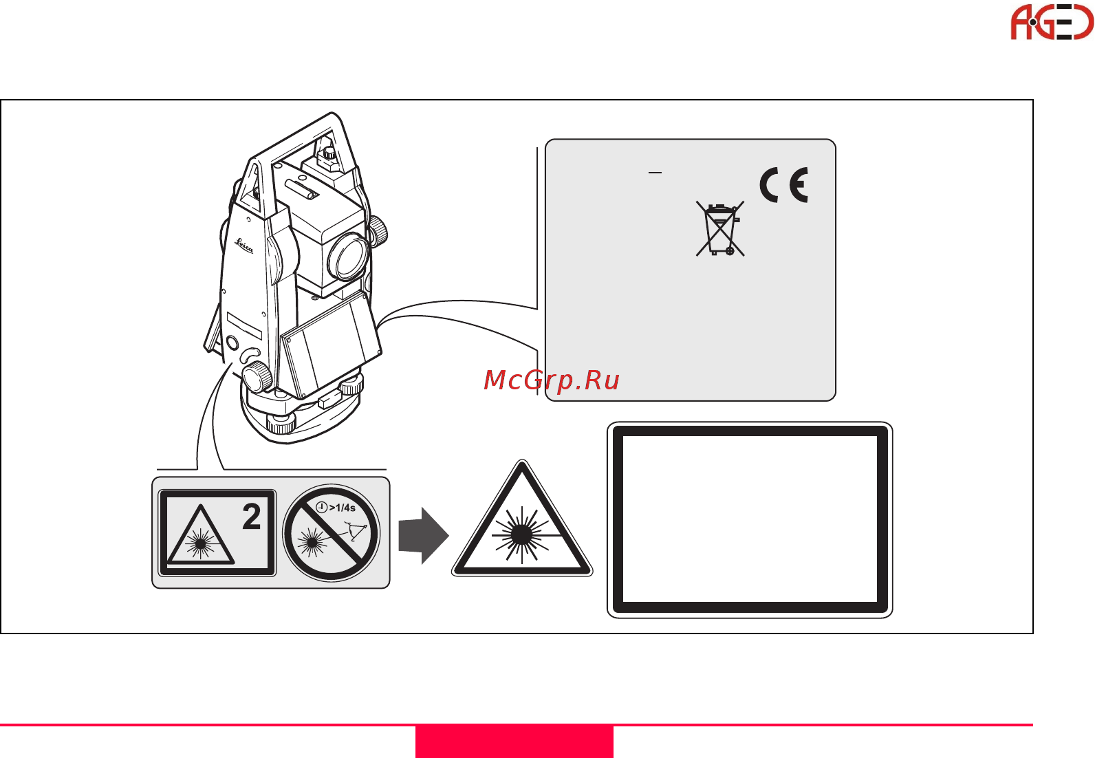 Leica TCR 802 [161/184] Техника безопасности