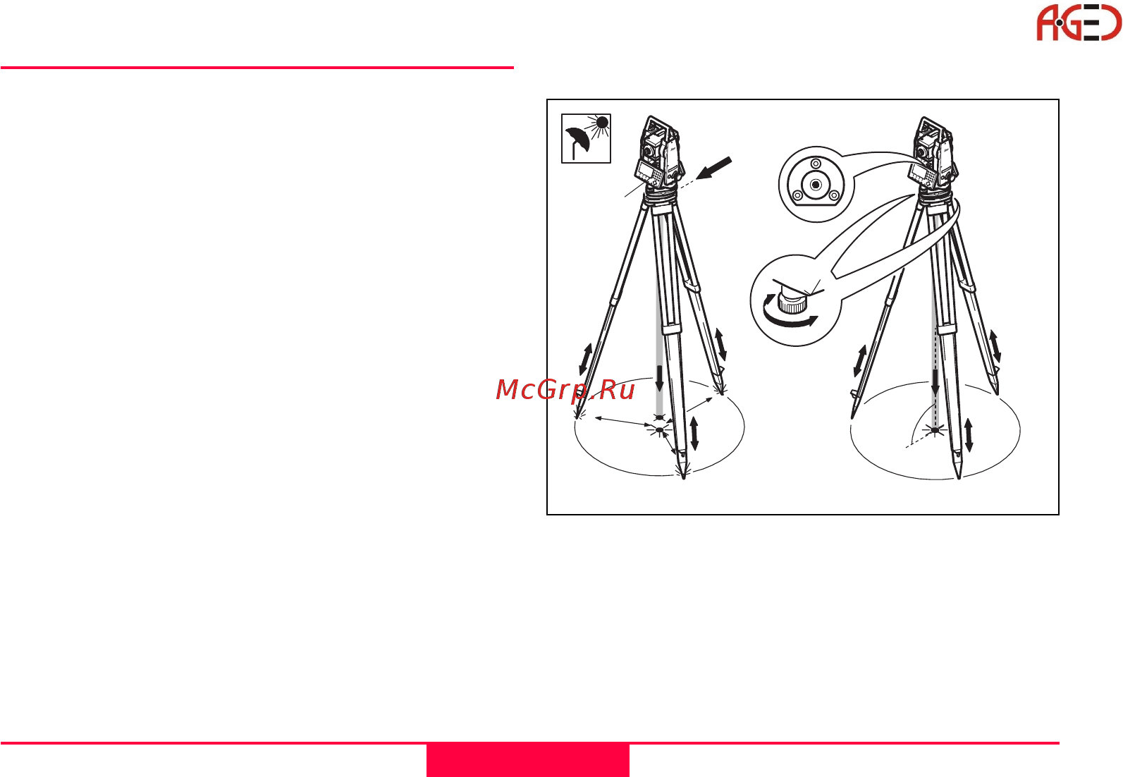 Leica TCR 802 [34/184] Установка инструмента